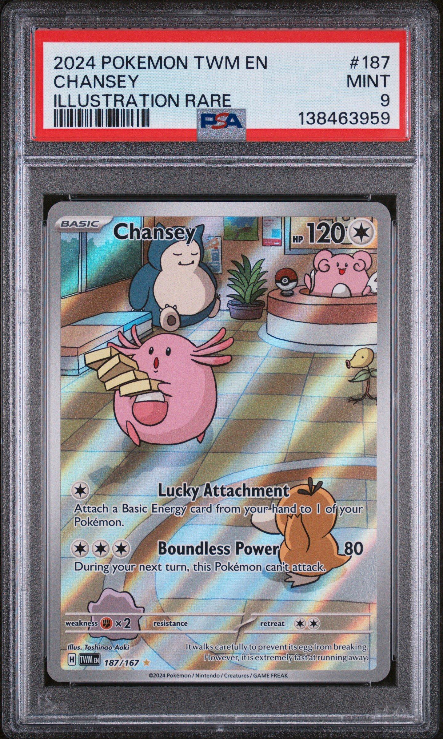 2024 Pokemon Twm En-twilight Masquerade 187 Chansey Illustration
