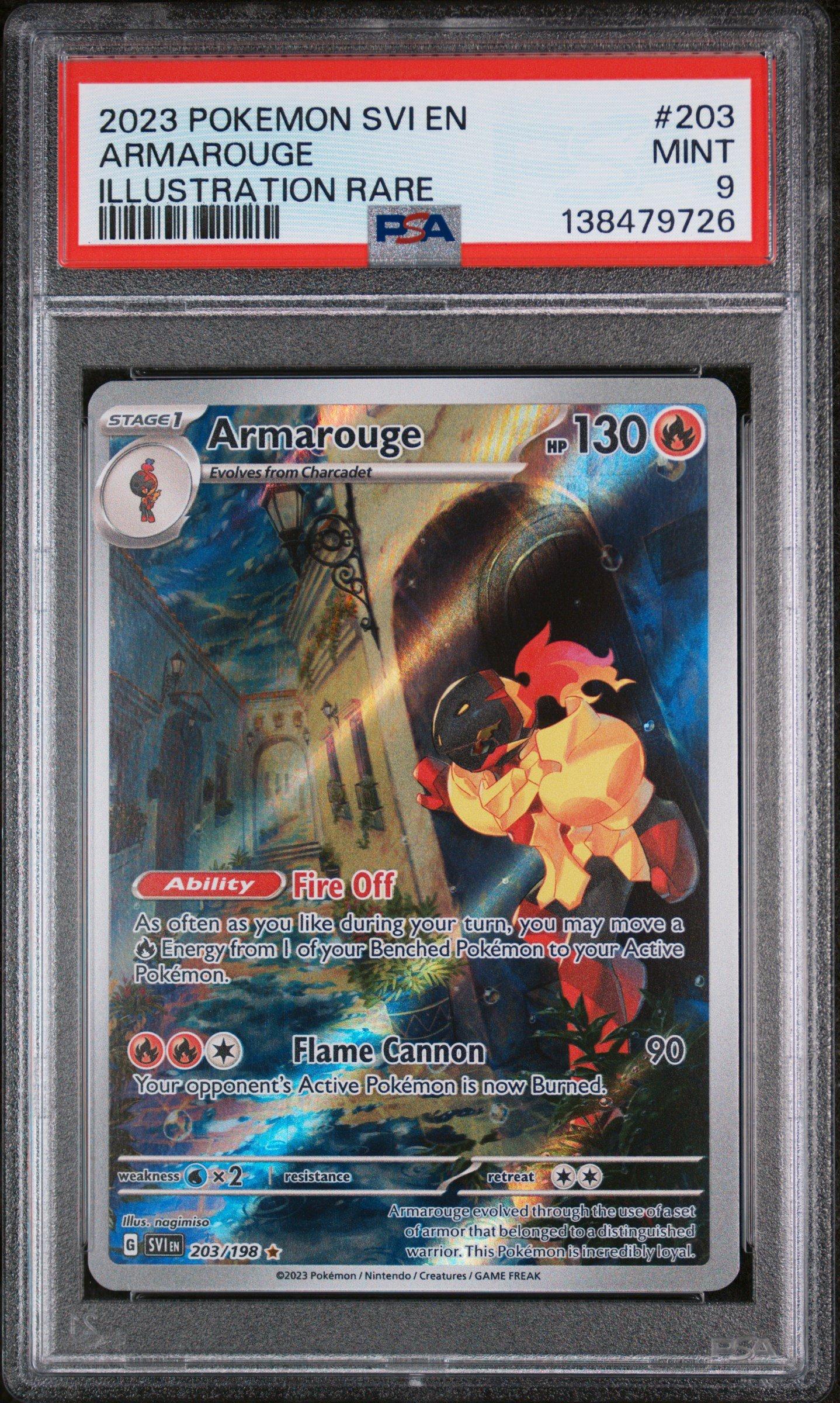 2023 Pokemon Svi En-scarlet & Violet 203 Armarouge Illustration Rare PSA 9  Graded Card | GameStop