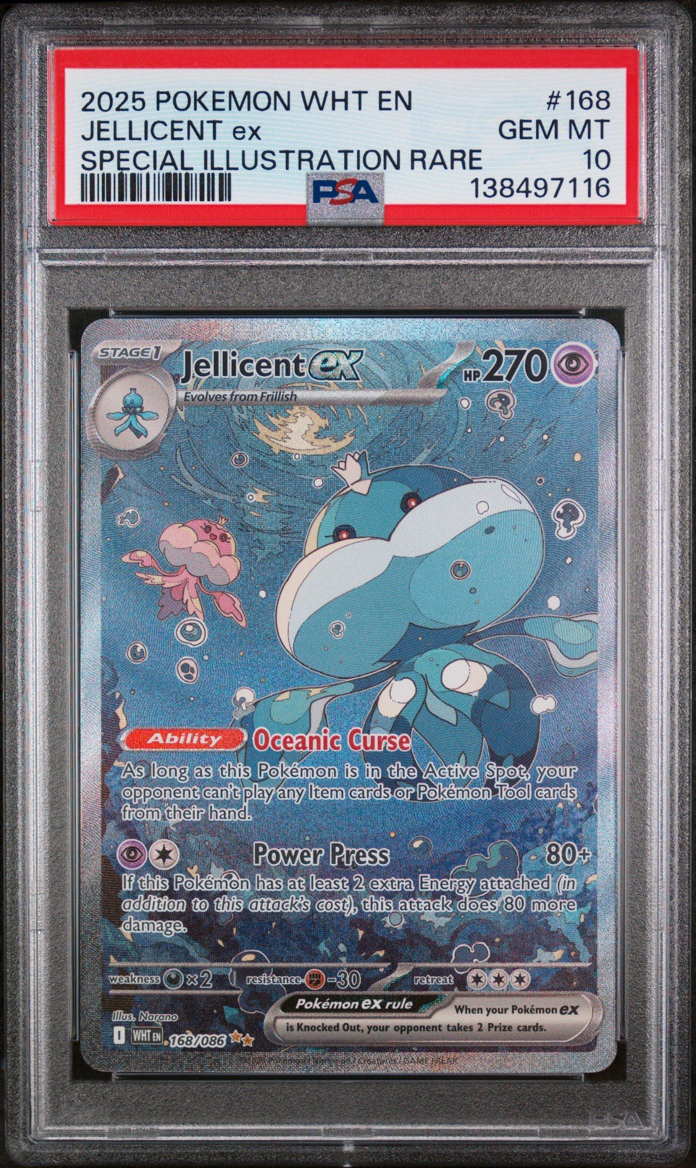 2025 Pokemon Wht En-white Flare 168 Jellicent Ex Special Illustration Rare  PSA 10 Graded Card | GameStop