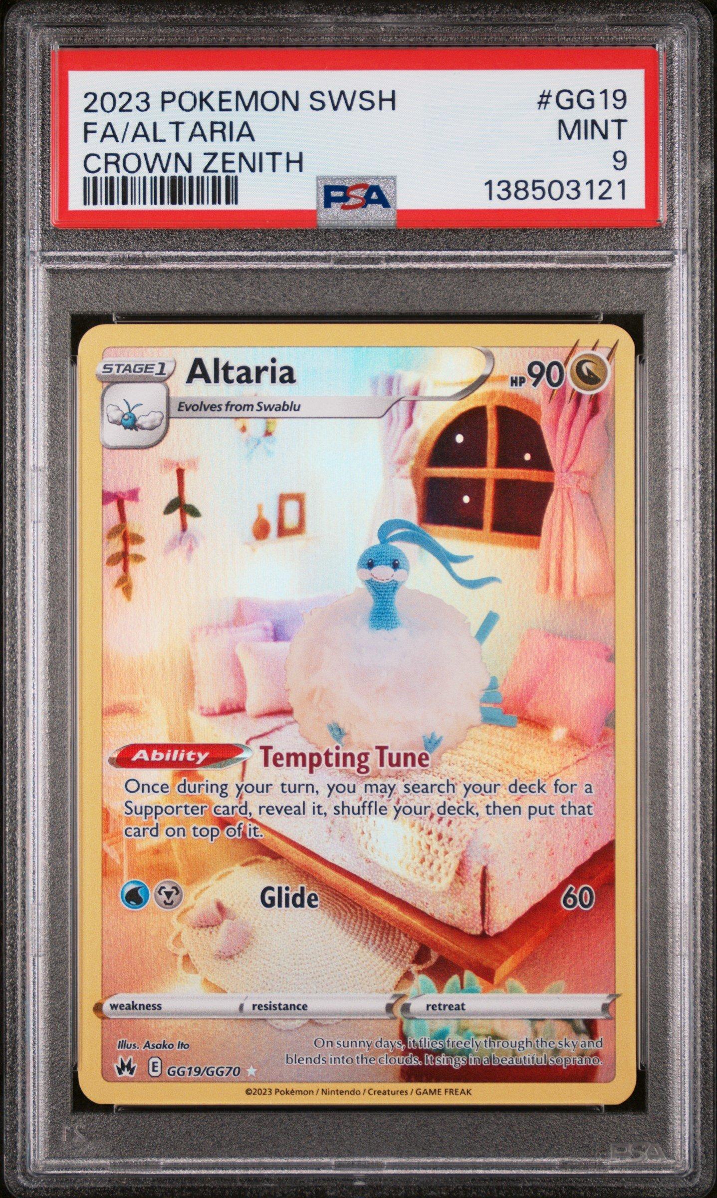 2023 Pokemon Sword And Shield Crown Zenith Gg19 Full Art/altaria