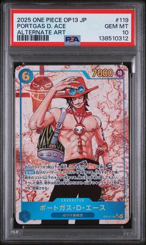 2025 One Piece Japanese Op13-carrying On His Will 119 Portgas D