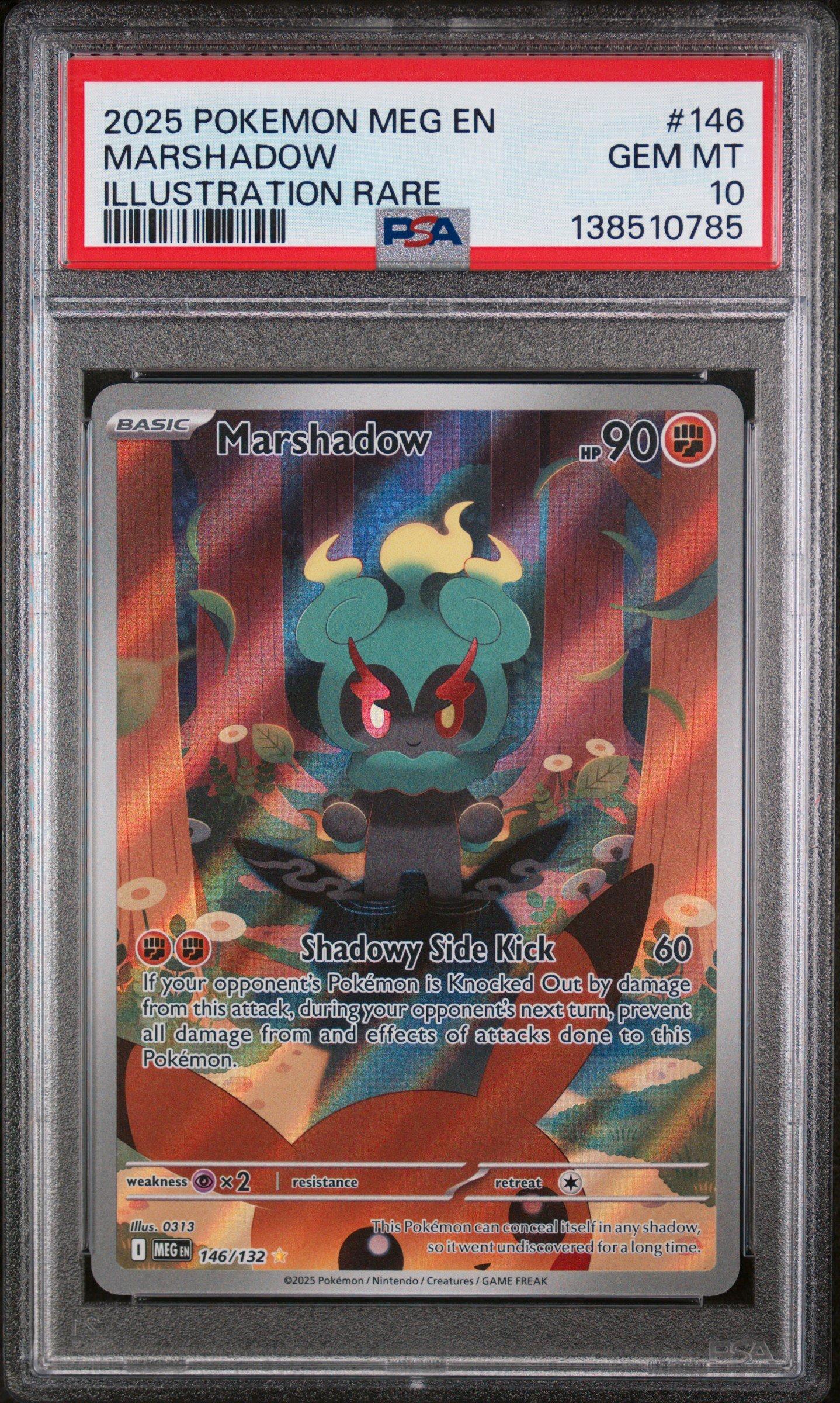 2025 Pokemon Meg En-mega Evolution 146 Marshadow Illustration Rare