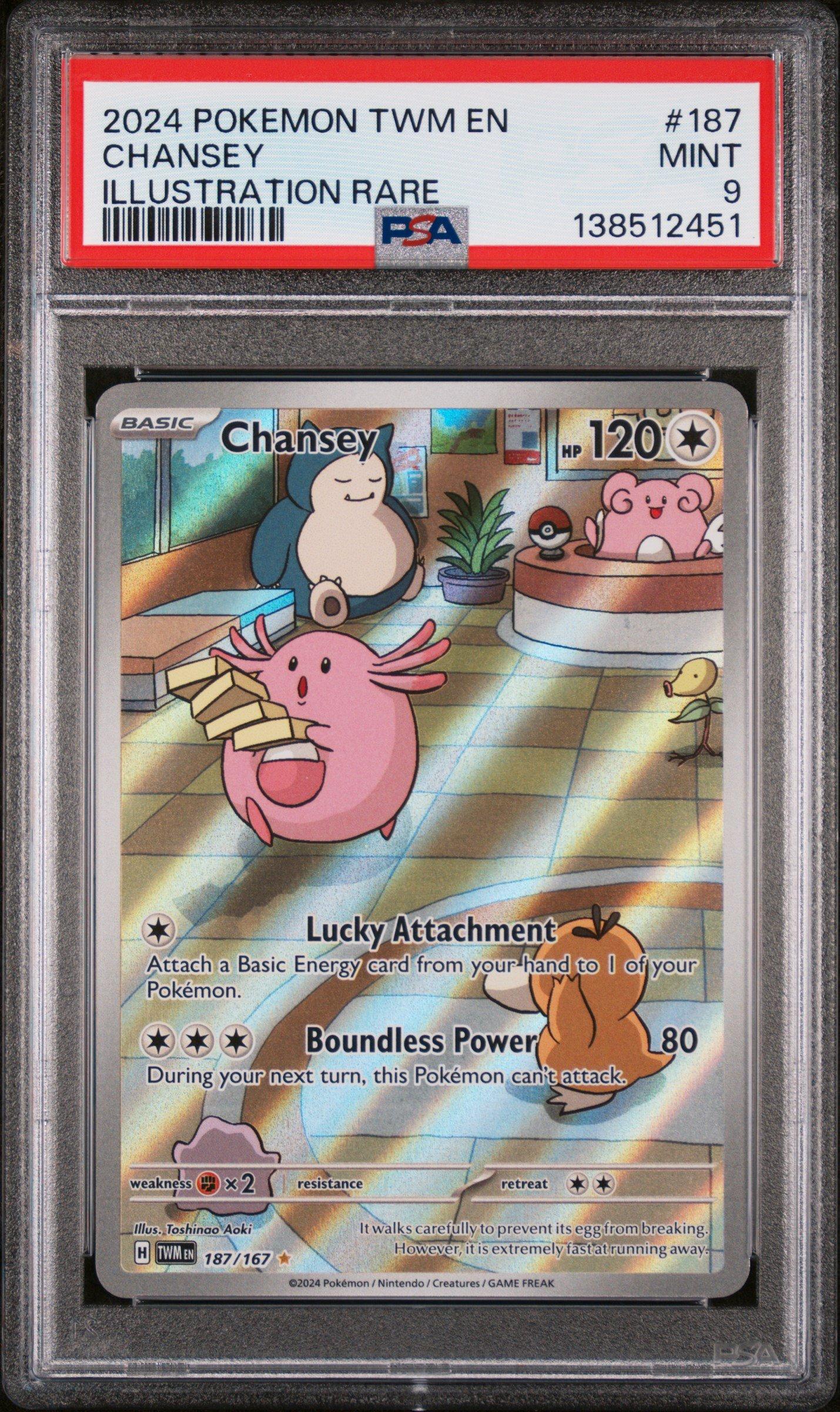 2024 Pokemon Twm En-twilight Masquerade 187 Chansey Illustration