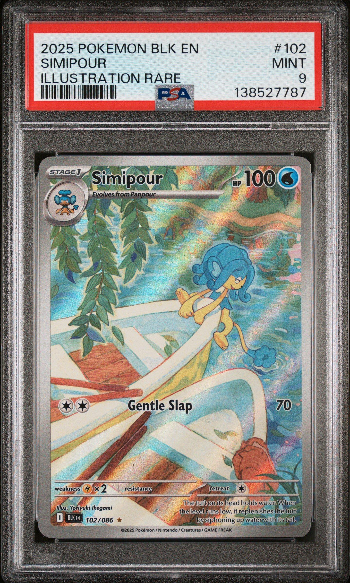 pokemon black and white cards 2025 Bolt 172/086 Victini Black Rare PSA 9 Numbered 172 and printed well beyond the base set number 2025 Pokemon Blk En-black Bolt