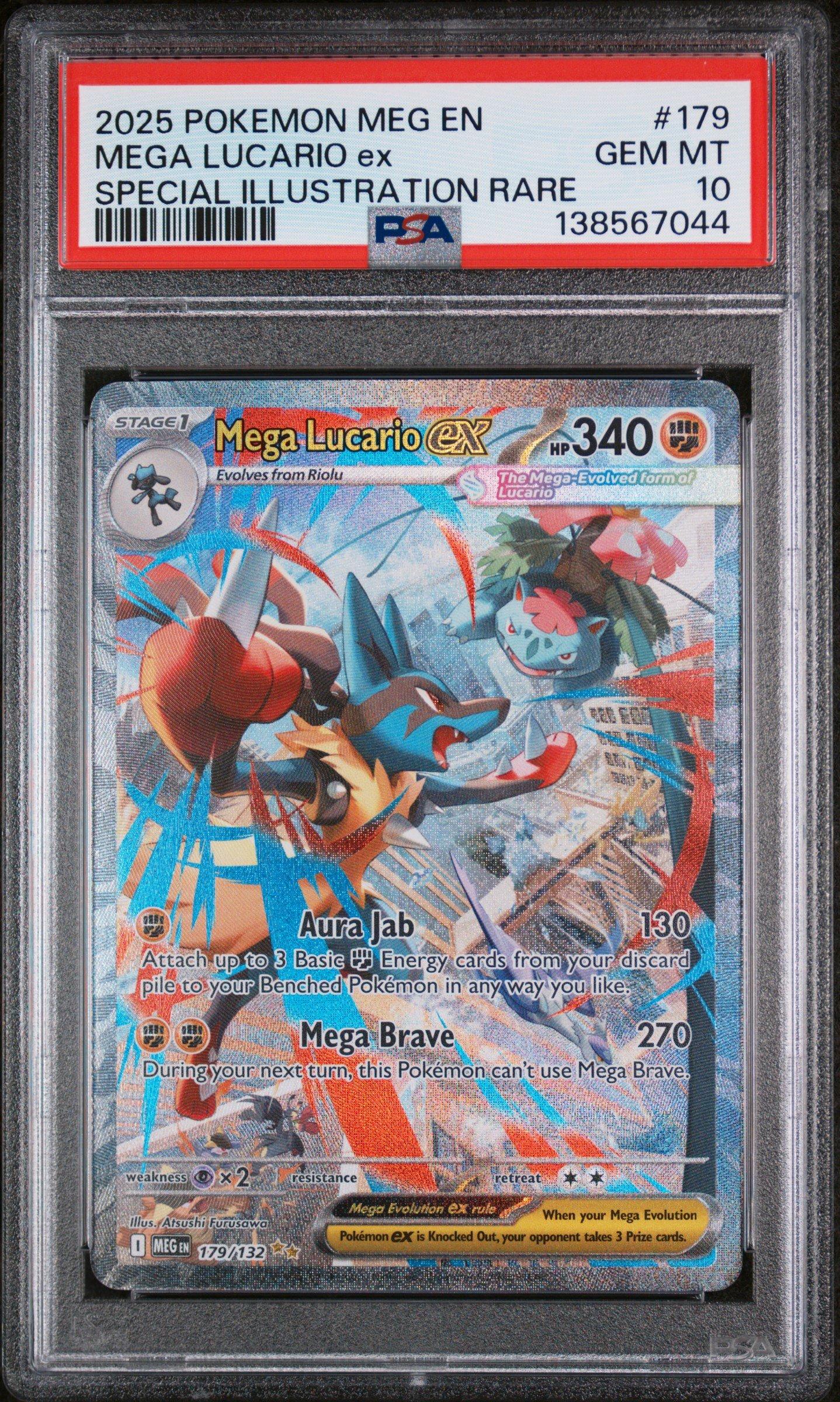 2025 Pokemon Meg En-mega Evolution 179 Mega Lucario Ex Special