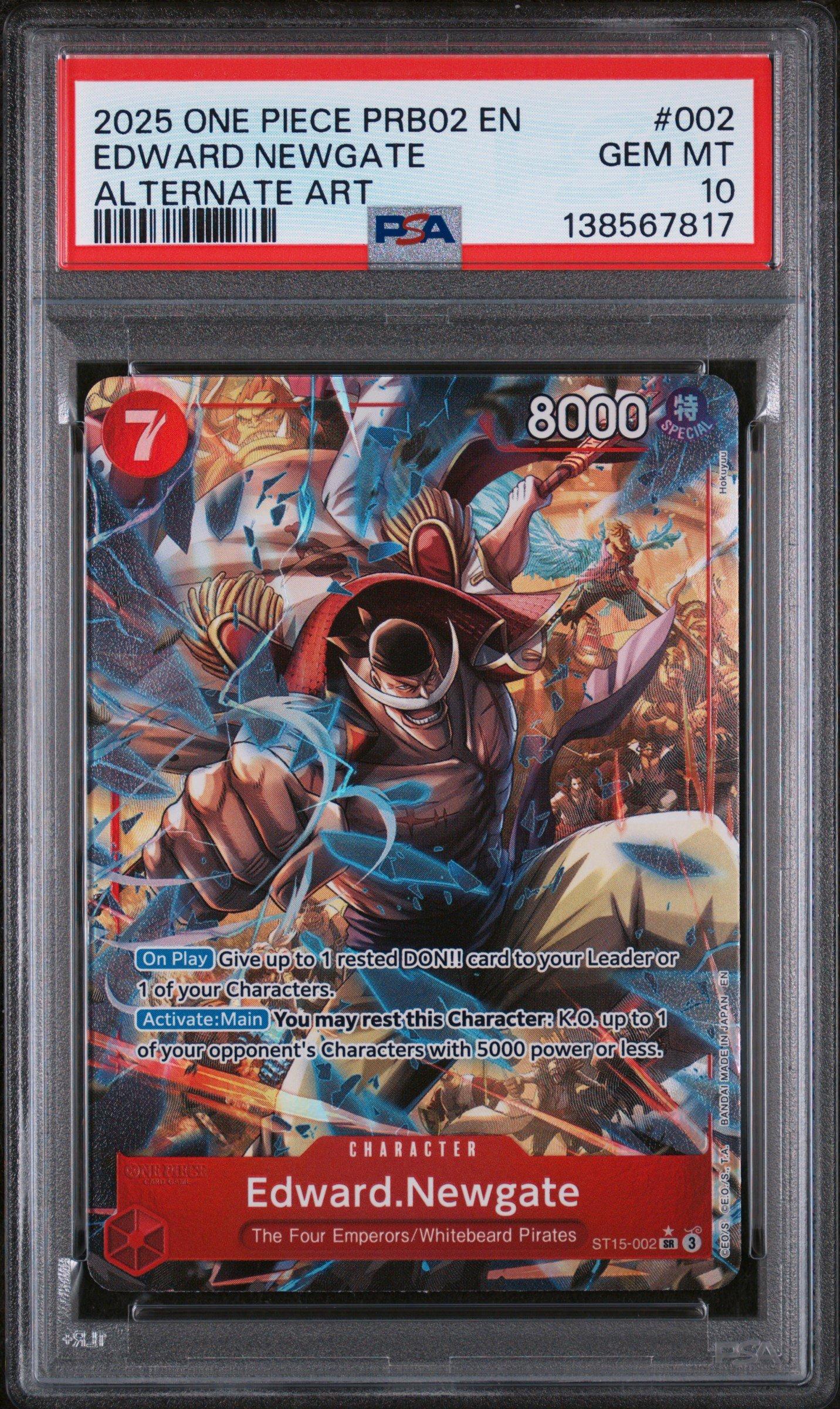 2025 One Piece Prb02-premium Booster -one Piece Card The Best- Vol