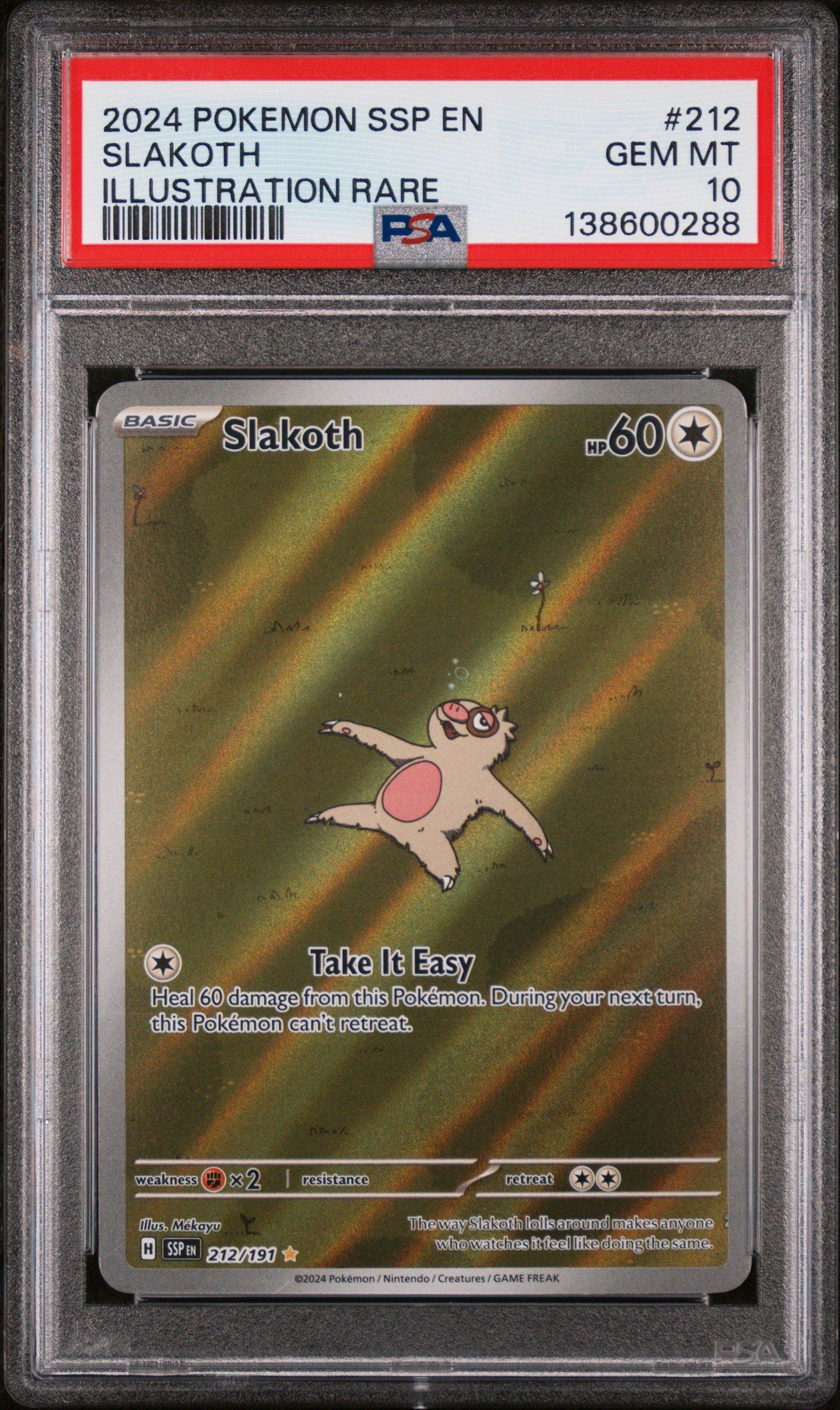 pokemon slakoth card (REVERSE HOLO) : PLATINUM 095/127 this Pokemon cant retreat. Is this Slakoth Pokémon card