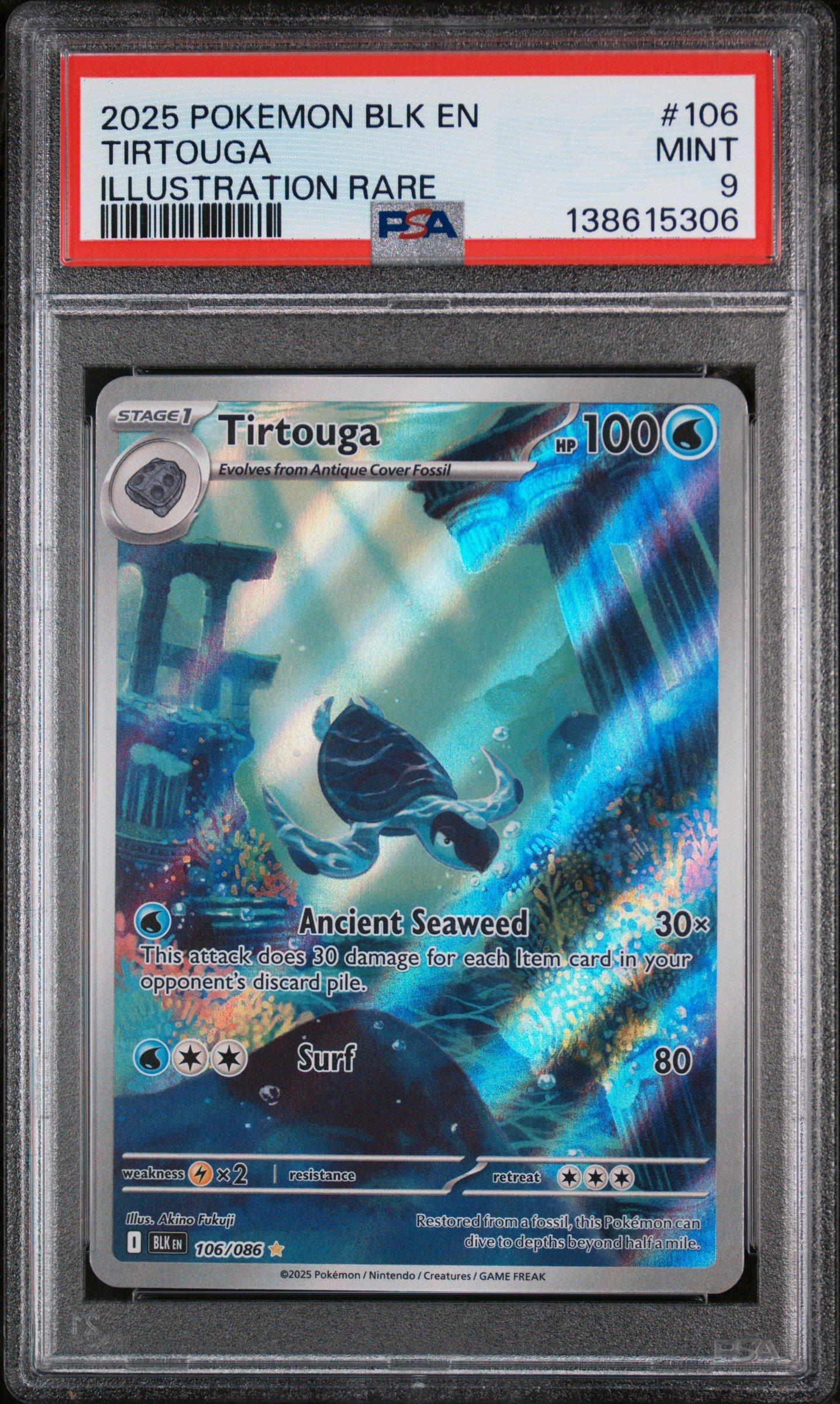 pokemon tirtouga card Amazon.com: Carracosta 038/142 - Stellar Crown Lot RarityIllustration Rare Hit Points100 HP Water Ancient Seaweed (30x) This attack does 30 damage for each Item card in your opponents discard pile. 2025 Pokemon Black Bolt Tirtouga