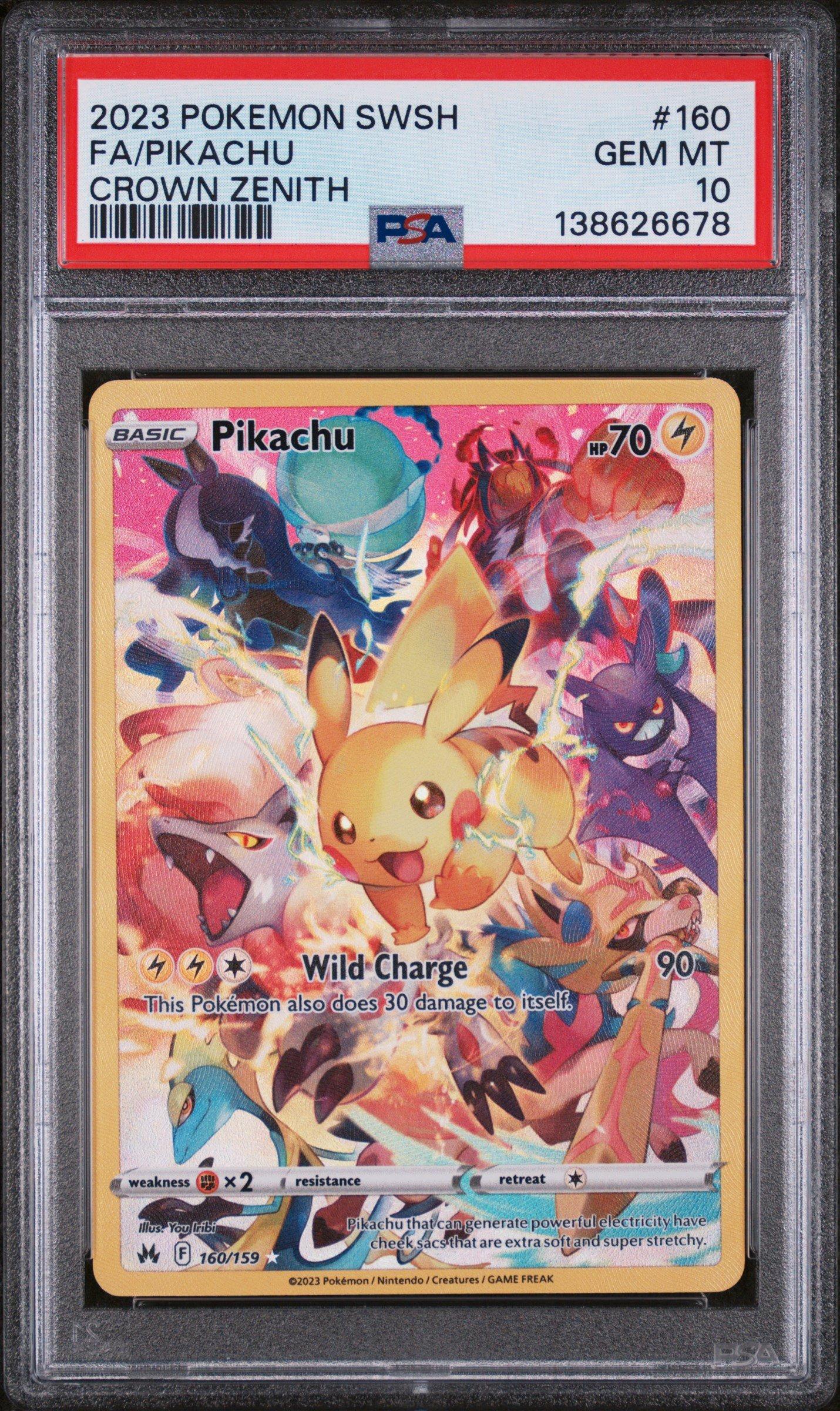 2023 Pokemon Sword And Shield Crown Zenith 160 Full Art/pikachu