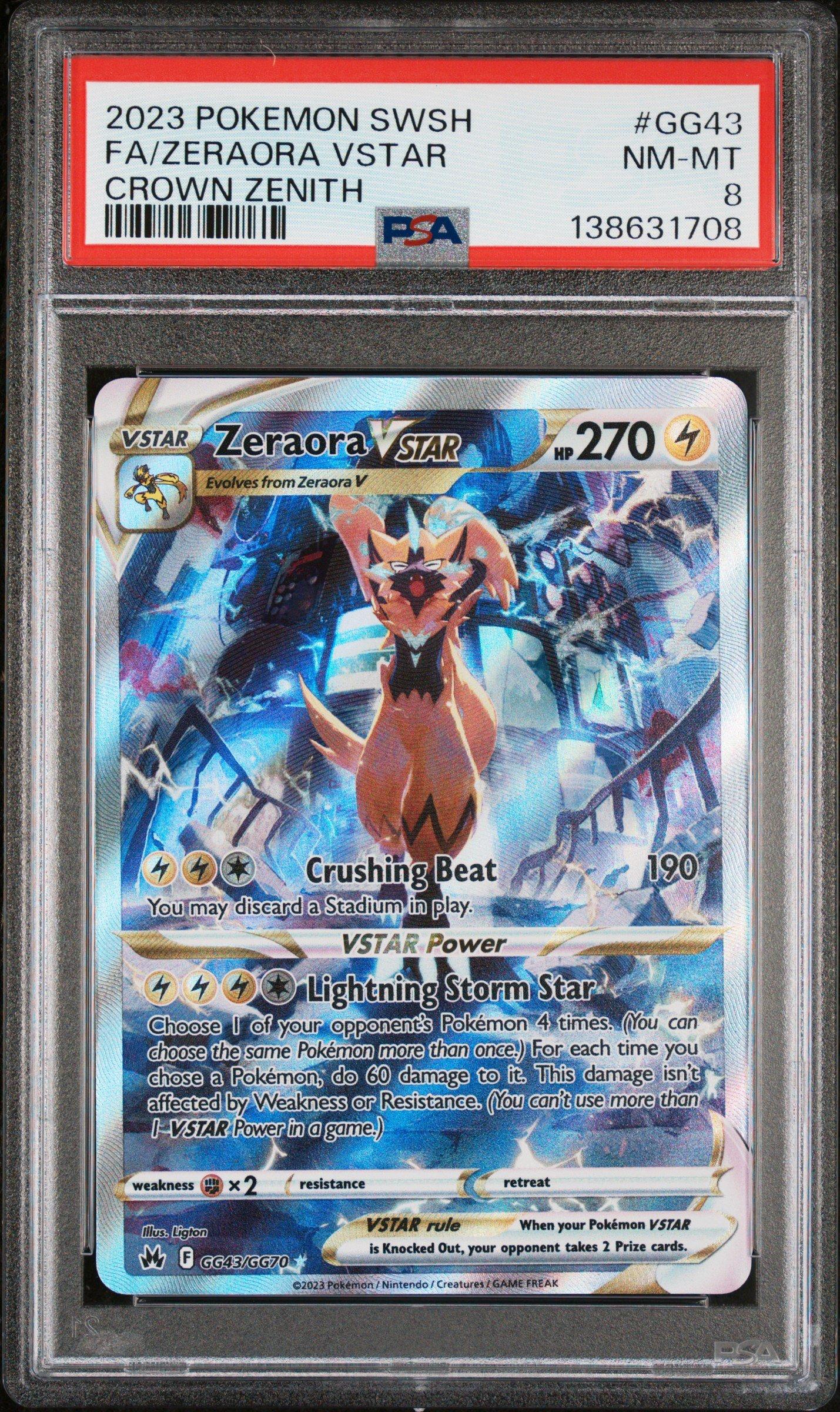 2023 Pokemon Sword And Shield Crown Zenith Gg43 Full Art/zeraora