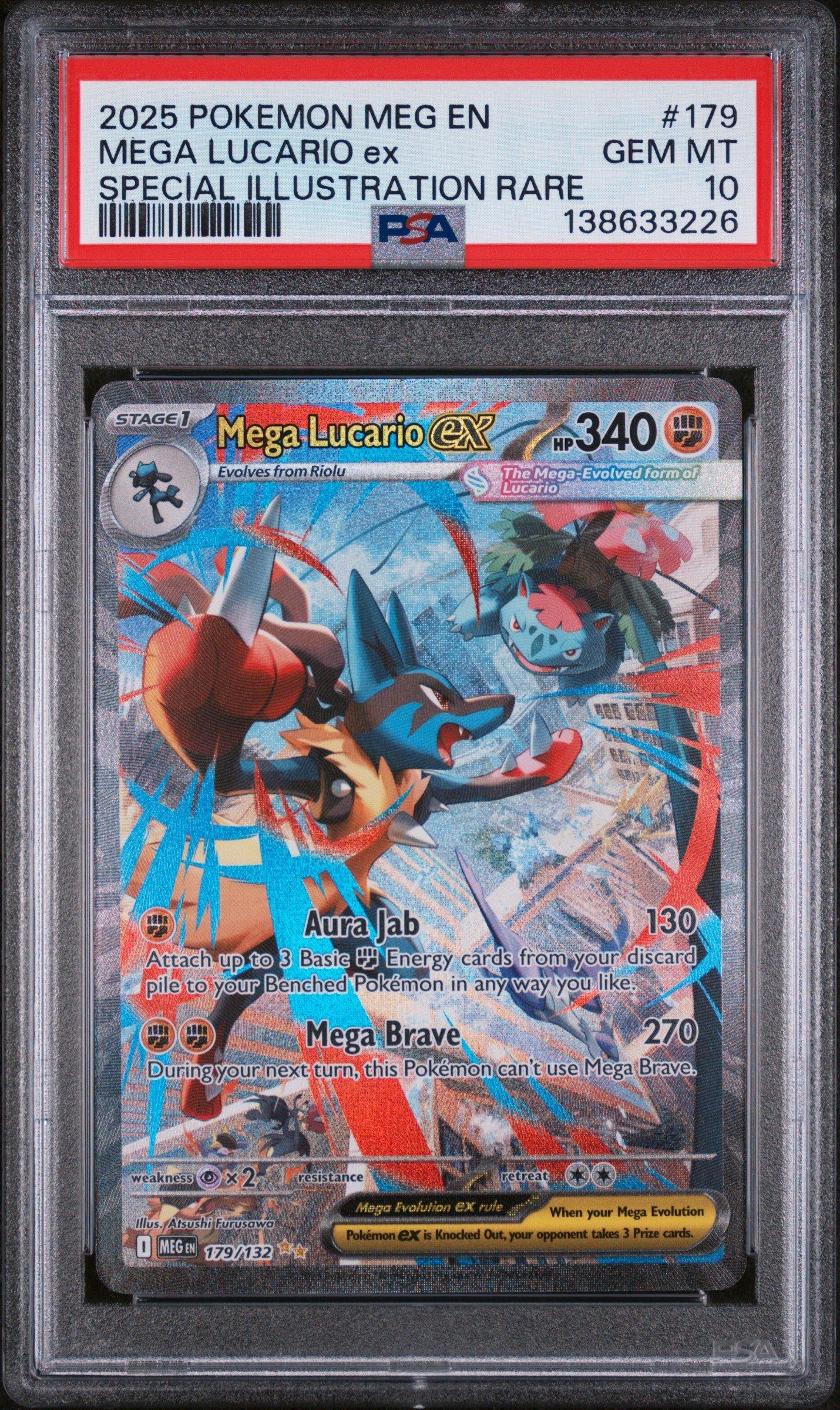 2025 Pokemon Meg En-mega Evolution 179 Mega Lucario Ex Special
