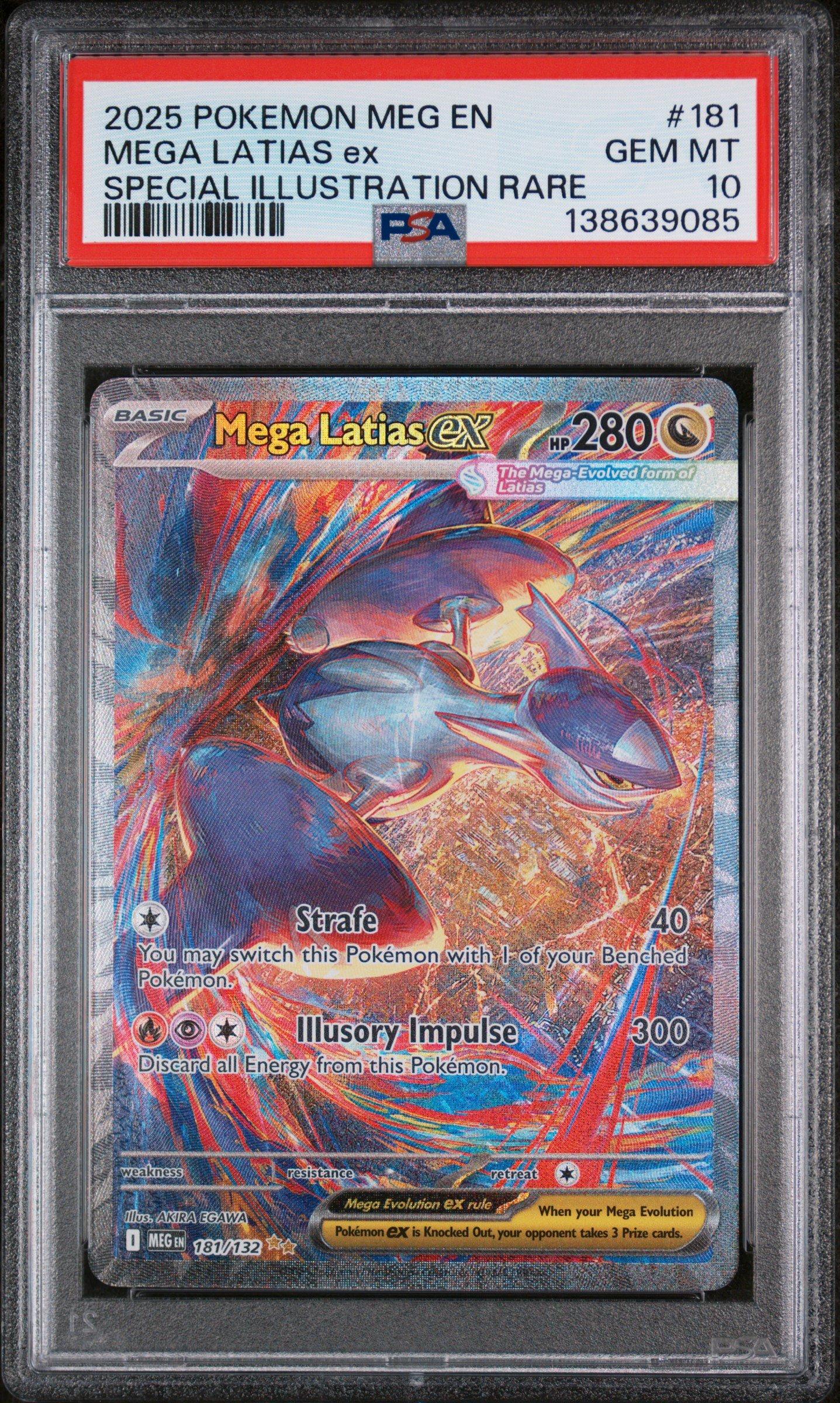 2025 Pokemon Meg En-mega Evolution 181 Mega Latias Ex Special