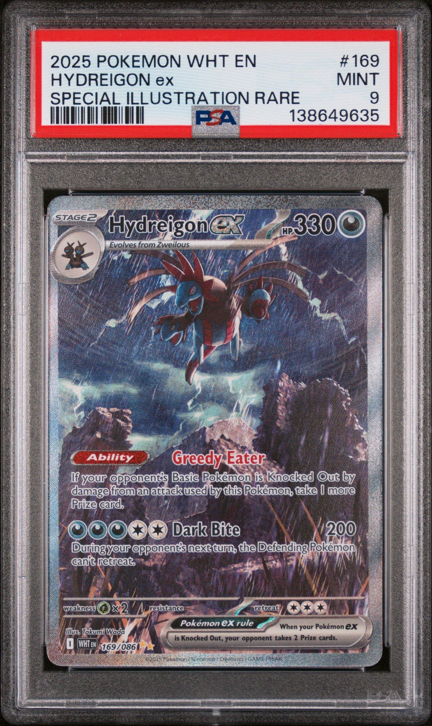 2025 Pokemon Wht En-white Flare 169 Hydreigon Ex Special