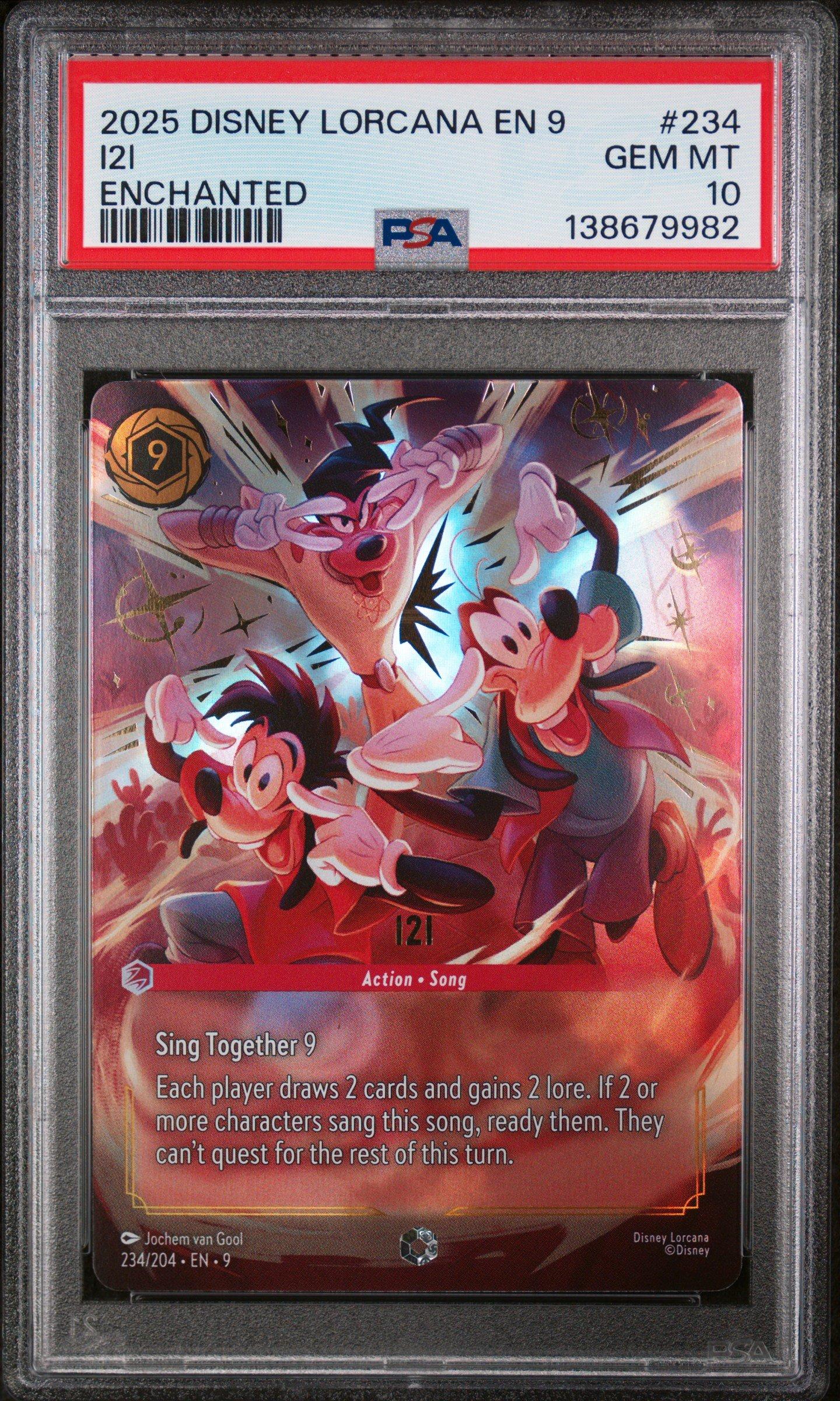 2025 Disney Lorcana En 9-fabled 234 I2i Enchanted PSA 10