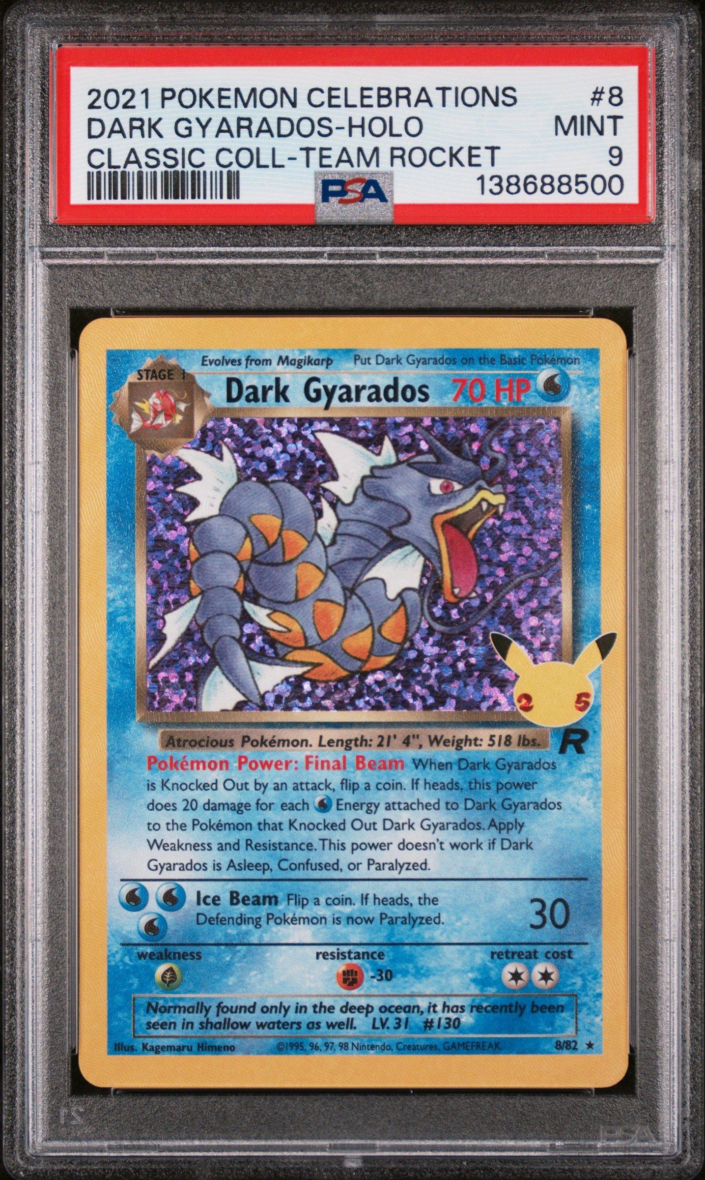 2021 ポケモン ダークギャラドス ホロカード 2021 Pokemon Celebrations Classic Collection 8 Dark Gyarados-holo