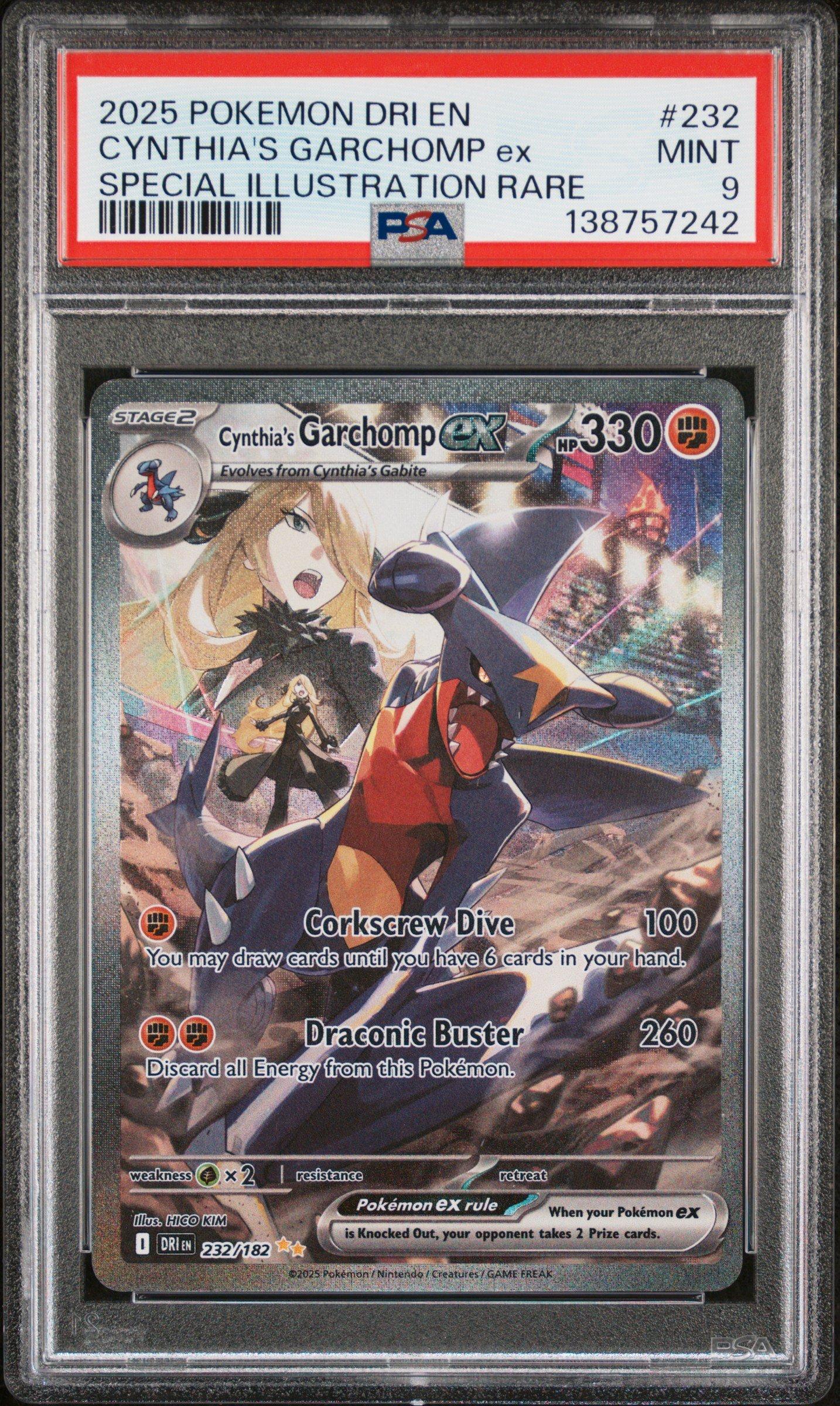 ⭐︎Cchi⭐︎ 2025 Pokemon Dri En-destined Rivals 232 Cynthia's Garchomp Ex