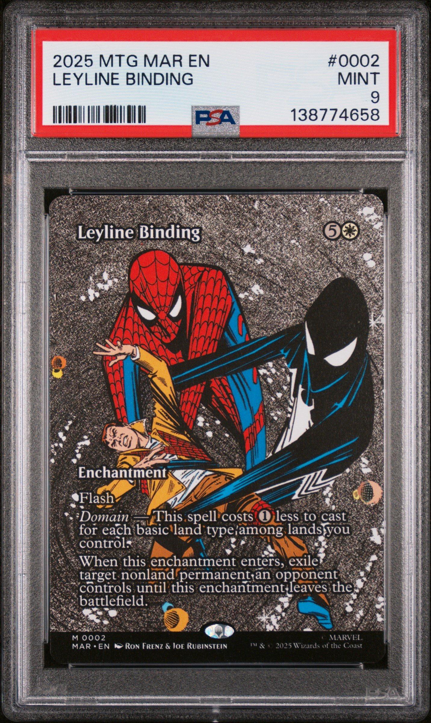 psa graded marvel cards 2025 Magic The Gathering Marvel's Spider-man 0236 Spectacular Spider-man  Costume Change Borderless-textured Foil PSA 10