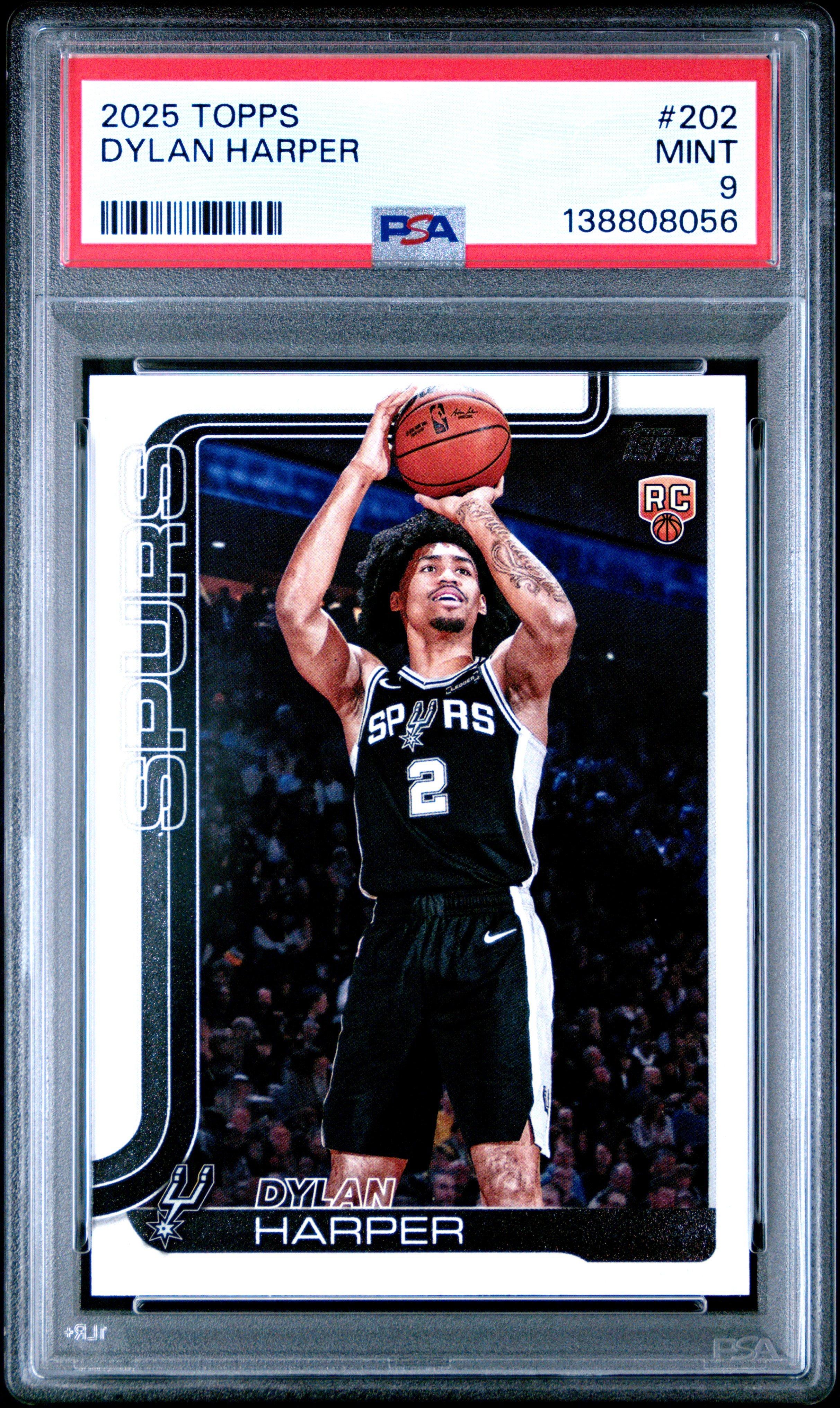 2025 Topps 202 Dylan Harper PSA 9 Graded Card | GameStop