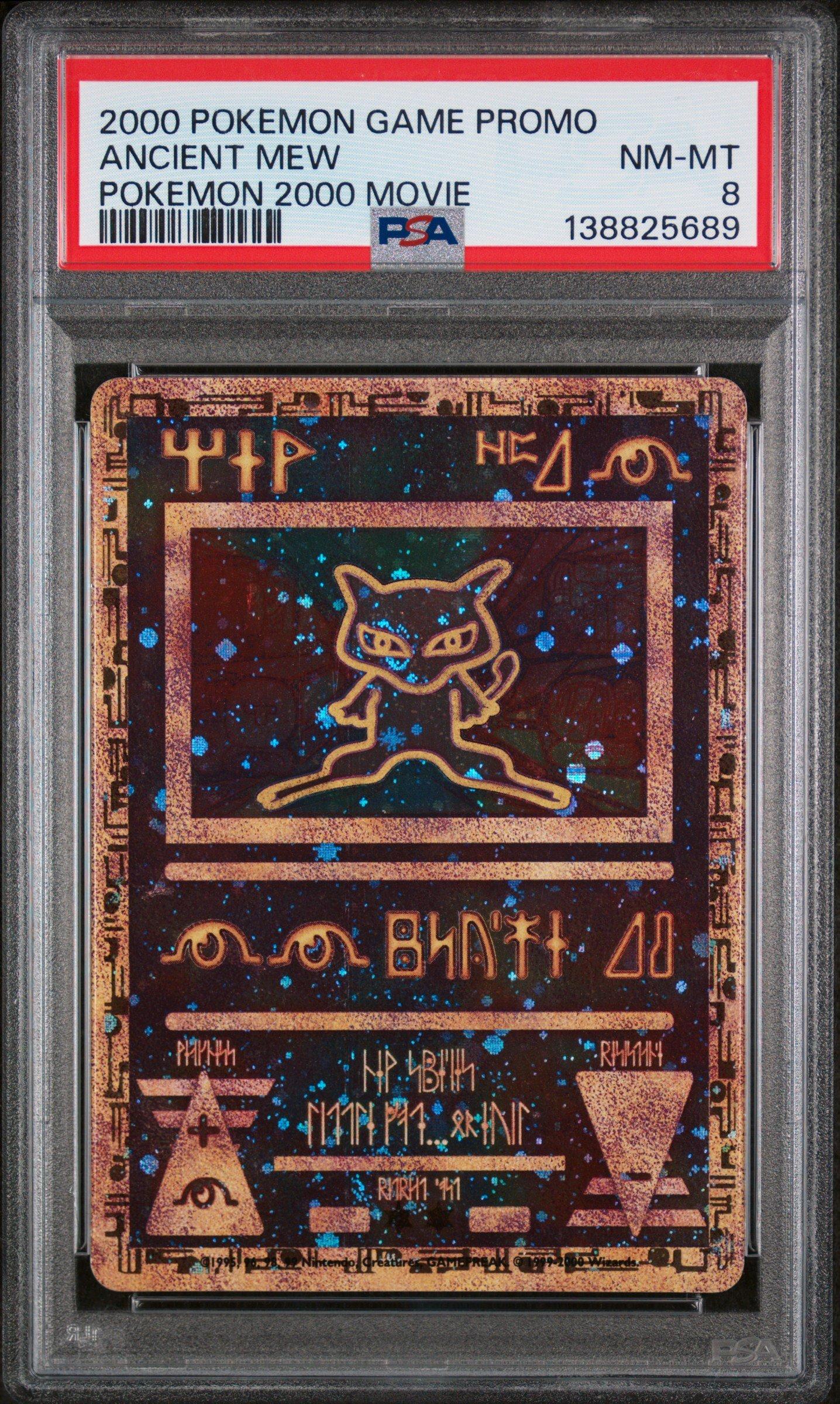 2000 Pokemon Game Movie Ancient Mew Pokemon 2000 Movie PSA 8