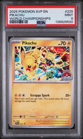 2025 Pokemon Svp En-sv Black Star Promo 225 Pikachu World