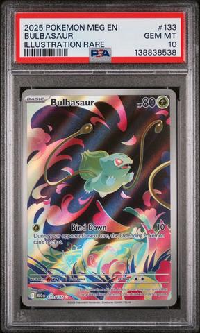 2025 Pokemon Meg En-mega Evolution 133 Bulbasaur Illustration Rare