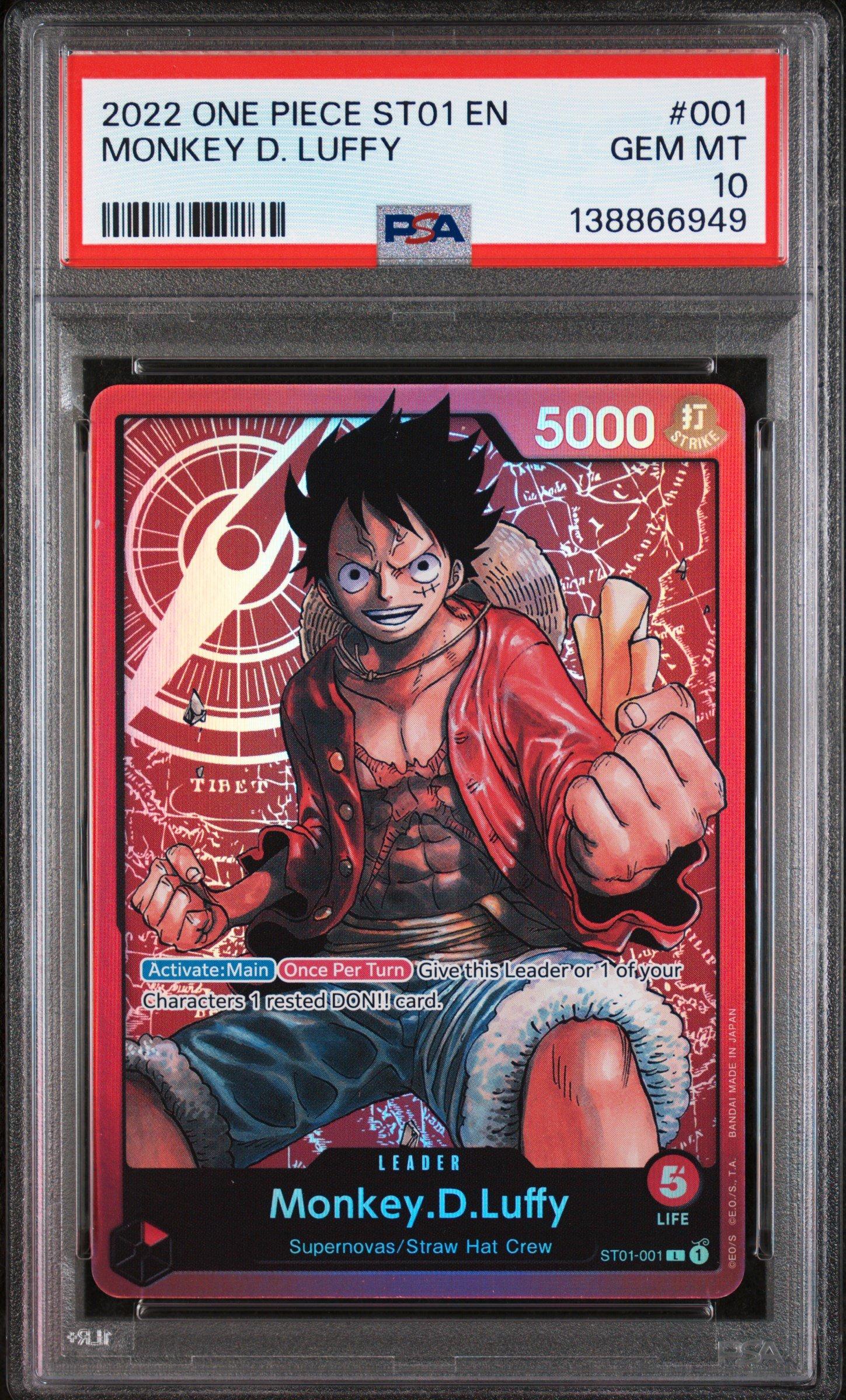 2022 One Piece Starter Deck St01-straw Hat Crew 001 Monkey D