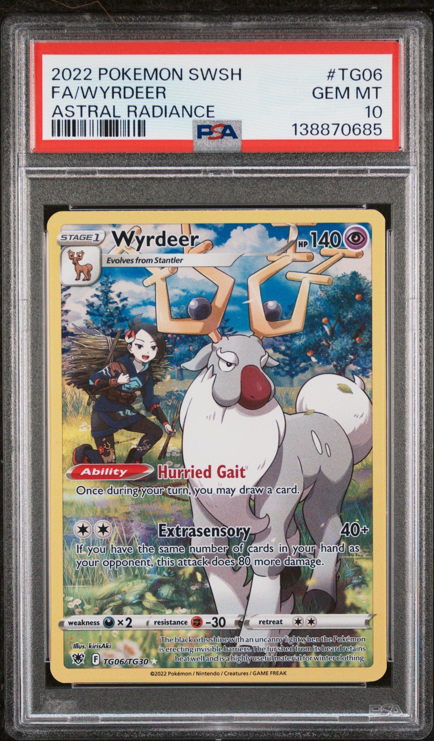wyrdeer pokemon card value V (76) – Time Gazer – Japanese you may move any amount of Energy from your other Pokémon to it Wyrdeer V 134/189 Astral Radiance