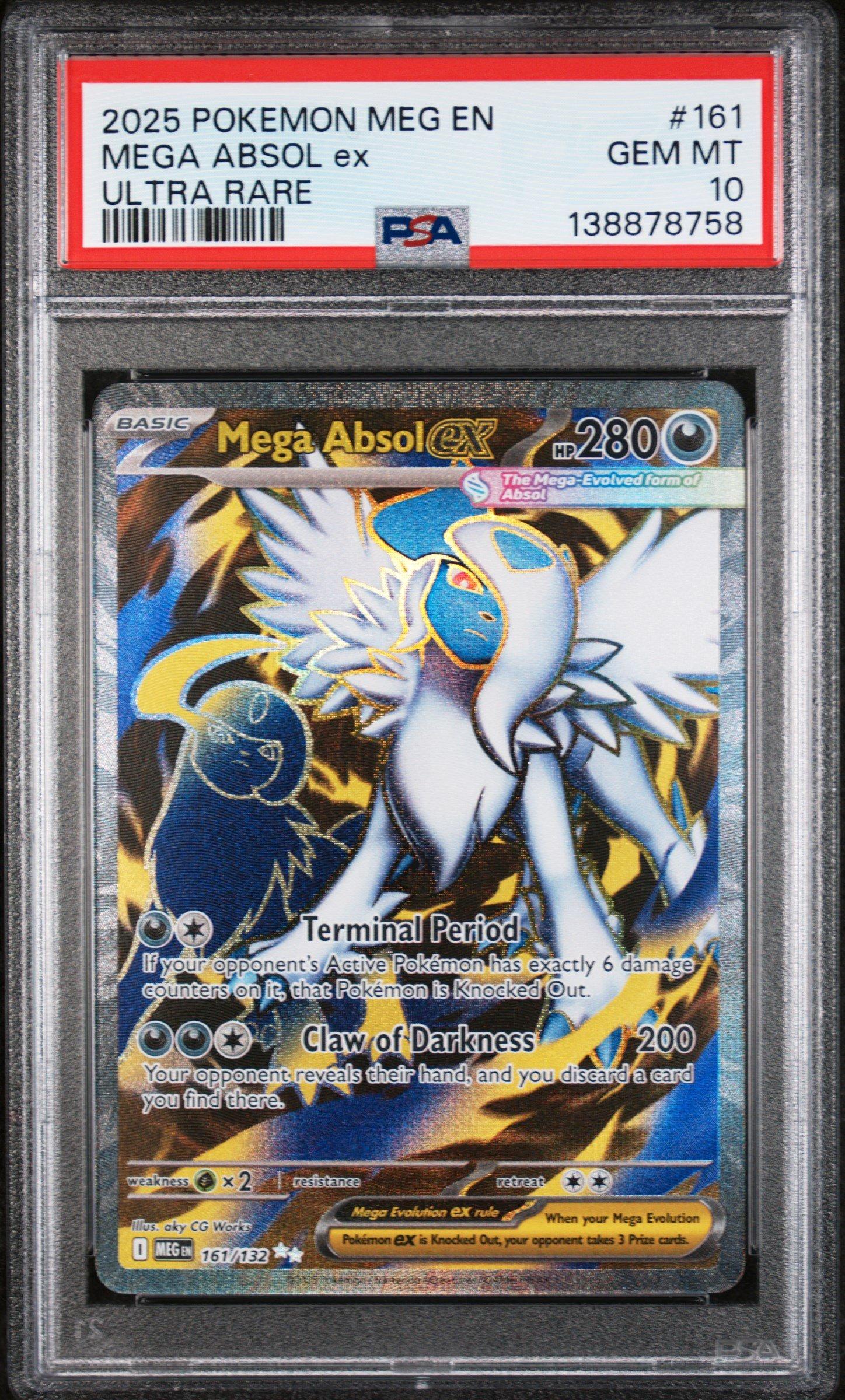 ポケモンカードゲーム MEGA ABSOL ex PSA 10 SPECIAL ART RARE PSA 10 Mega Absol ex SAR 089/063 Mega Brave M1L 2025 Pokemon Card