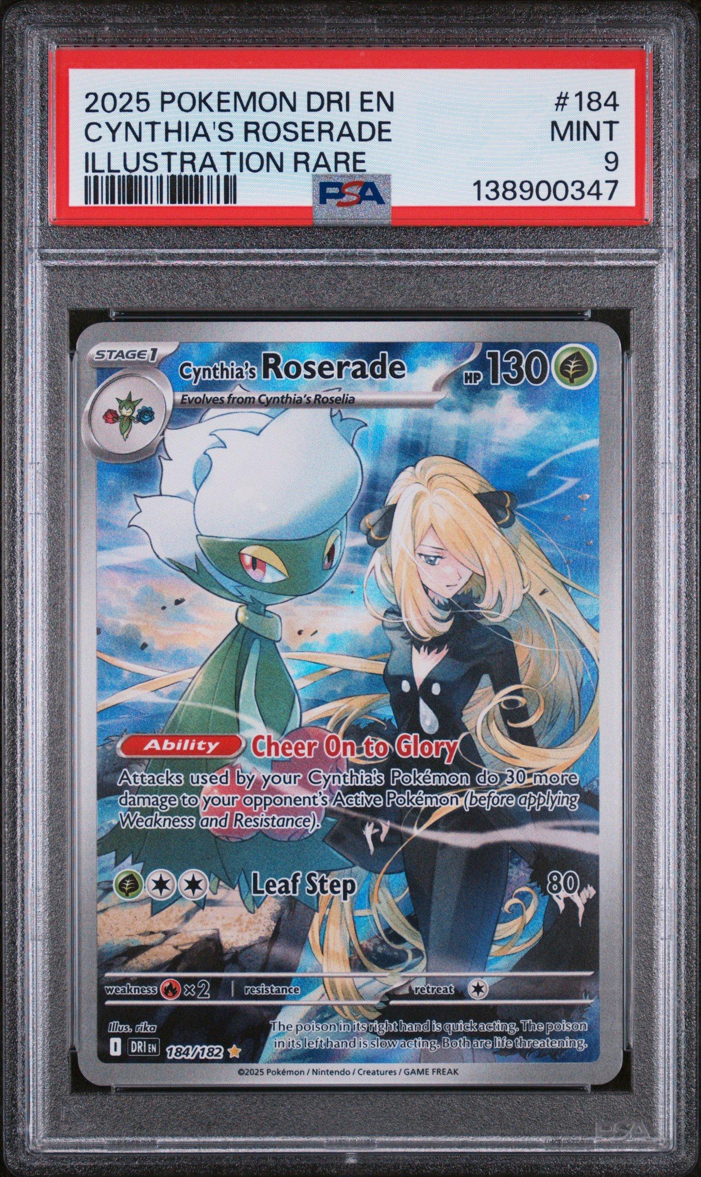 2025 Pokemon Dri En-destined Rivals 184 Cynthia's Roserade