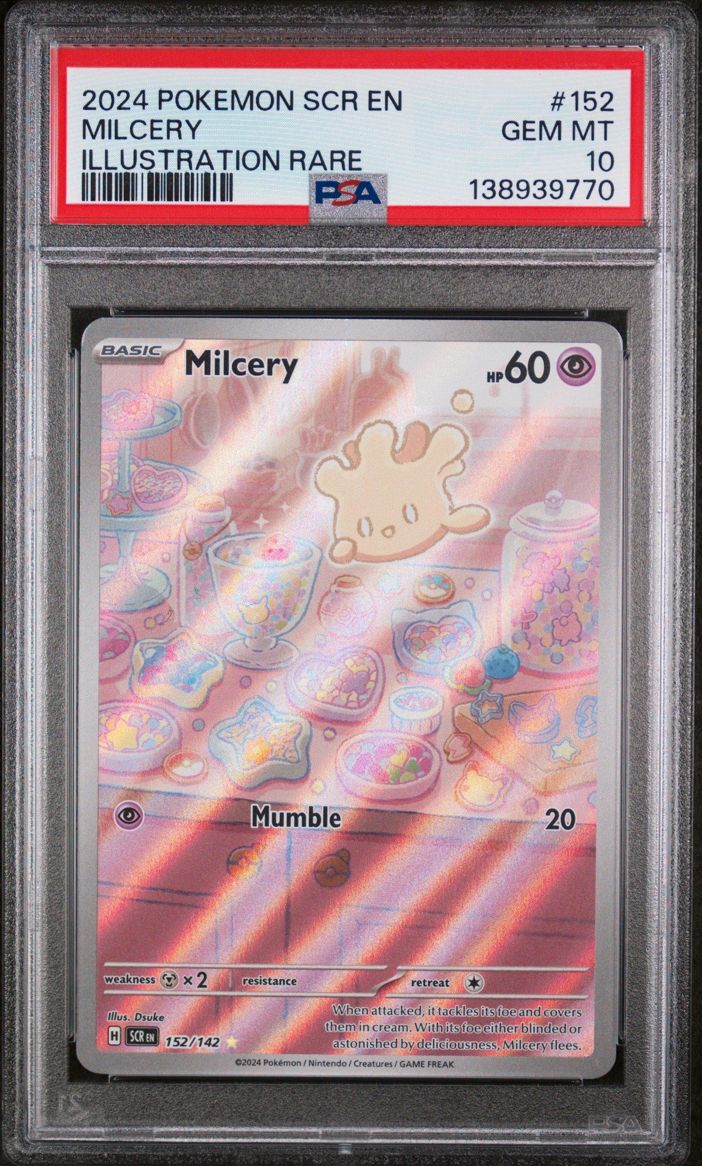 2024 Pokemon Scr En-stellar Crown 152 Milcery Illustration Rare
