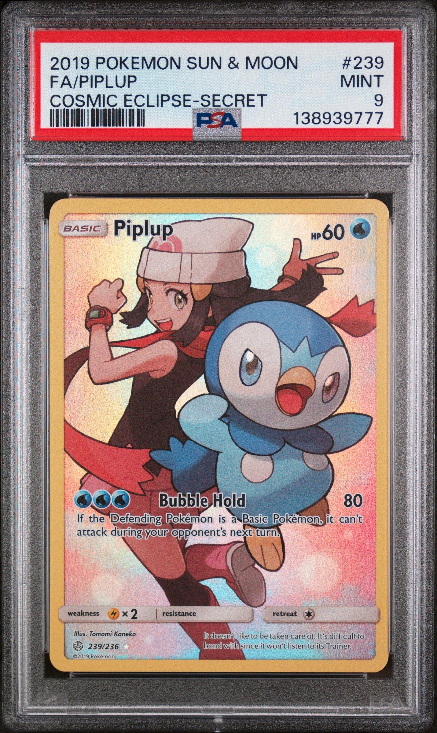 piplup pokemon card full art #239 EXTENDED  Raycardza Water Bubble Hold (80) If the Defending Pokmon is a Basic Pokmon Piplup Cards | Dex -