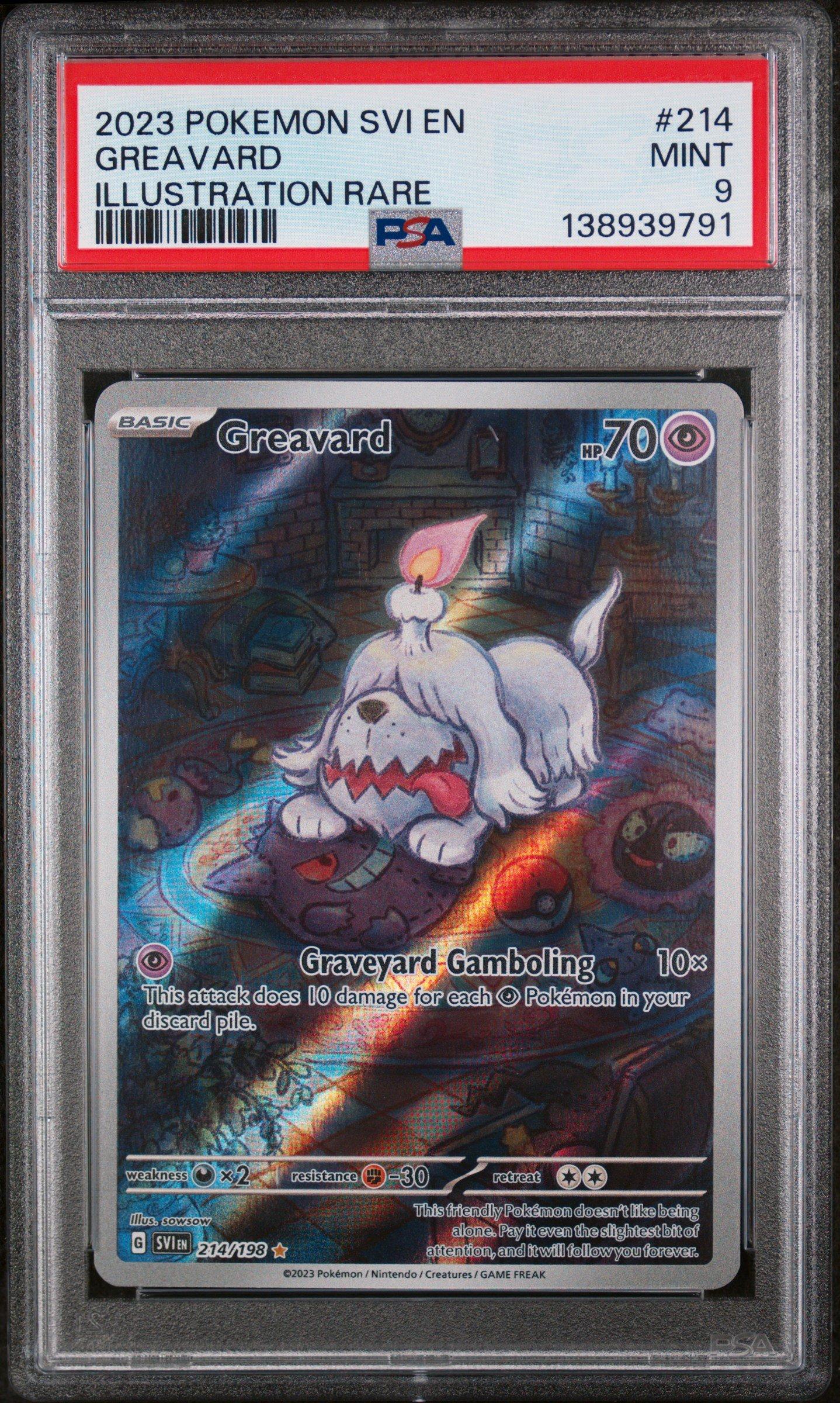 2023 Pokemon Svi En-scarlet & Violet 214 Greavard Illustration