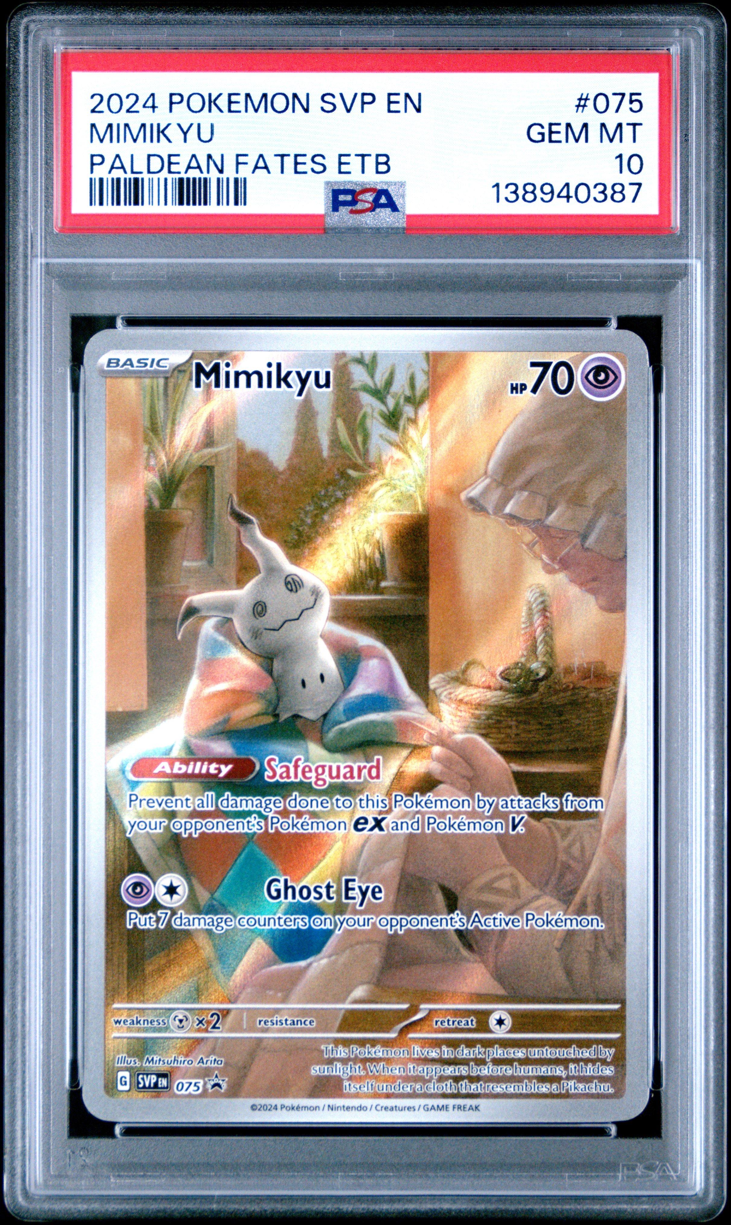 075 pokemon card Pokemon SV: Scarlet & Violet Promo Cards Mimikyu