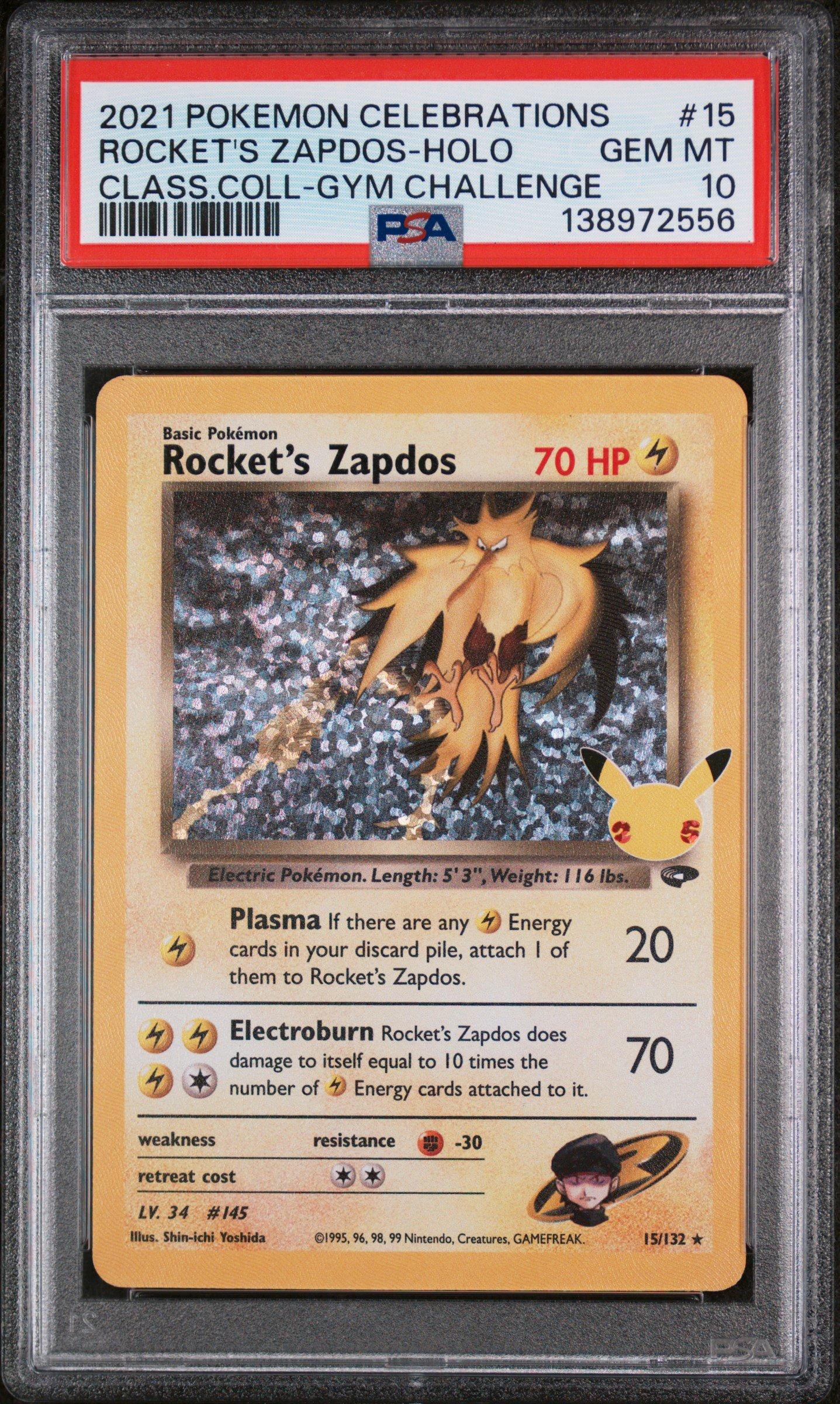 2021 Pokemon Celebrations Classic Collection 15 Rocket's Zapdos