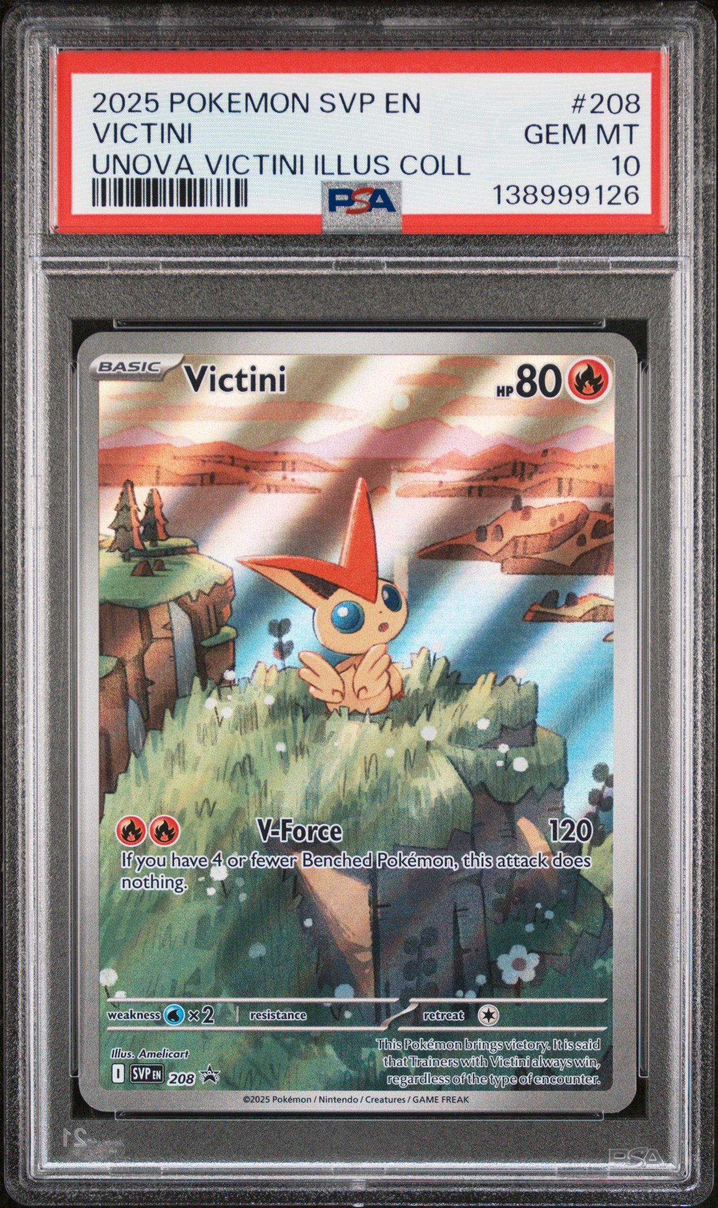2025 Pokemon Svp En-sv Black Star Promo 208 Victini Unova Victini