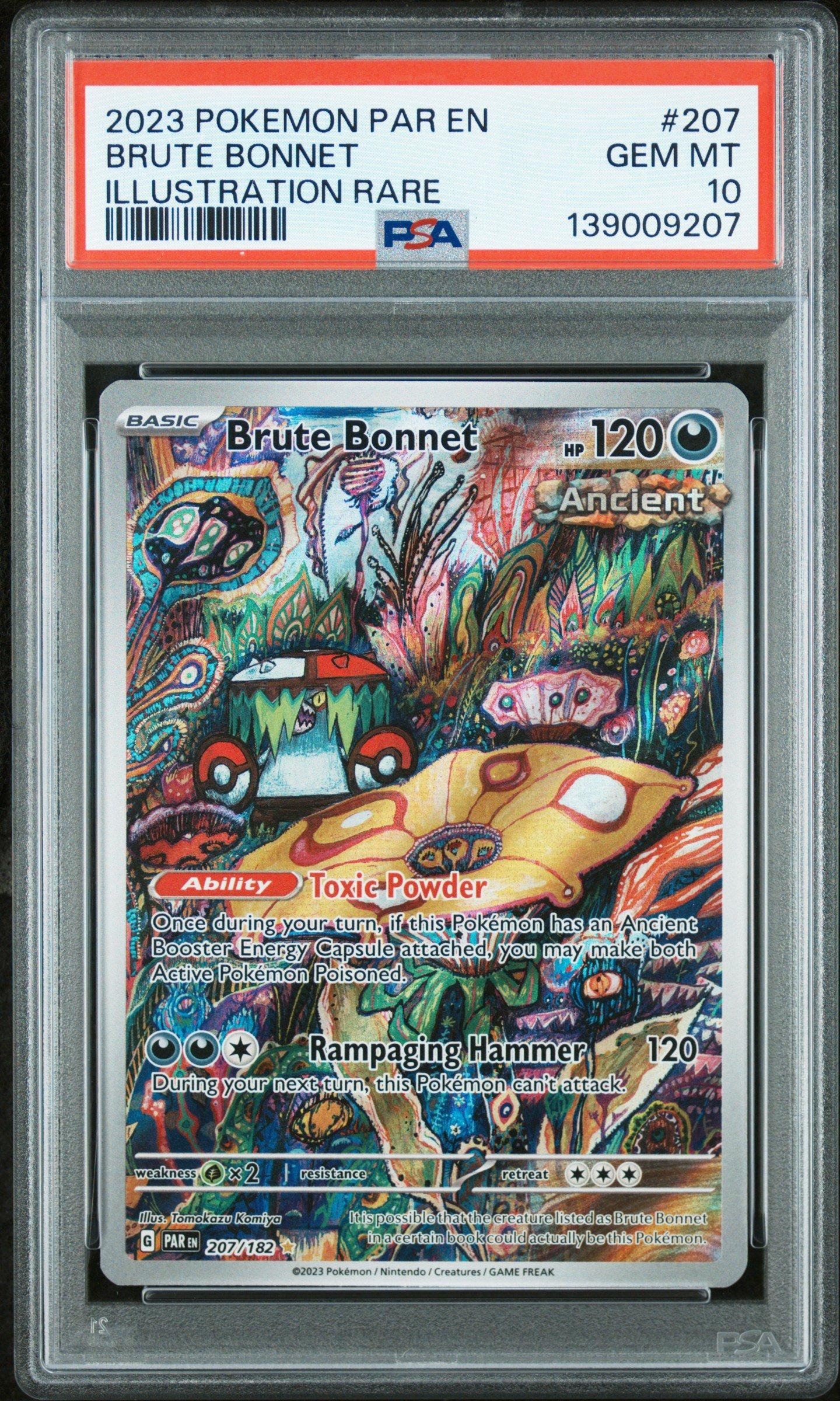 2023 Pokemon Par En-paradox Rift 207 Brute Bonnet Illustration
