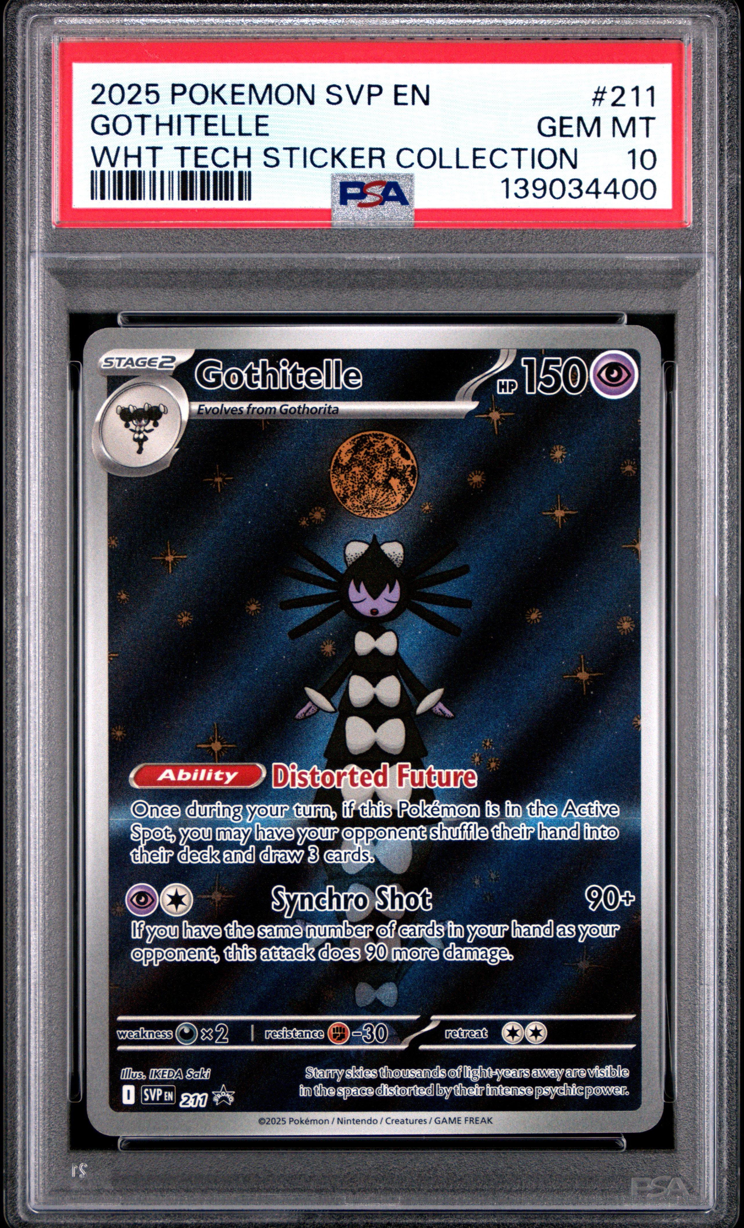 2025 Pokemon Svp En-sv Black Star Promo 211 Gothitelle White Flare