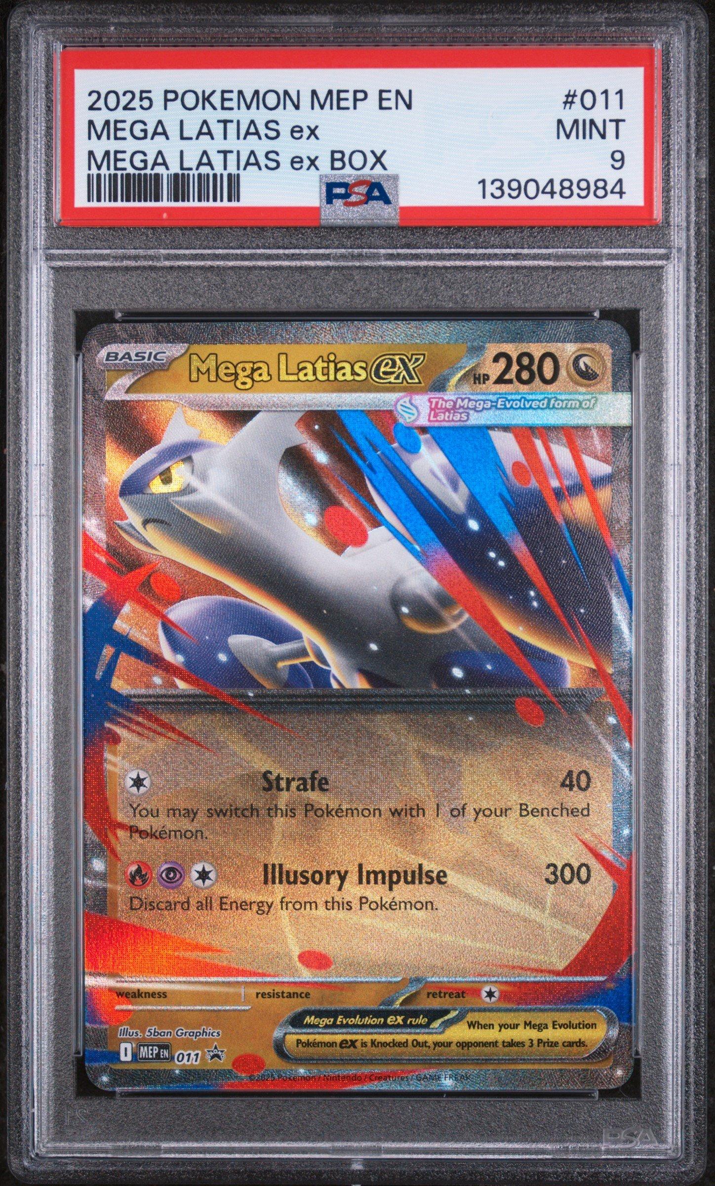 2025 Pokemon Mep En-me Black Star Promo 011 Mega Latias Ex Mega