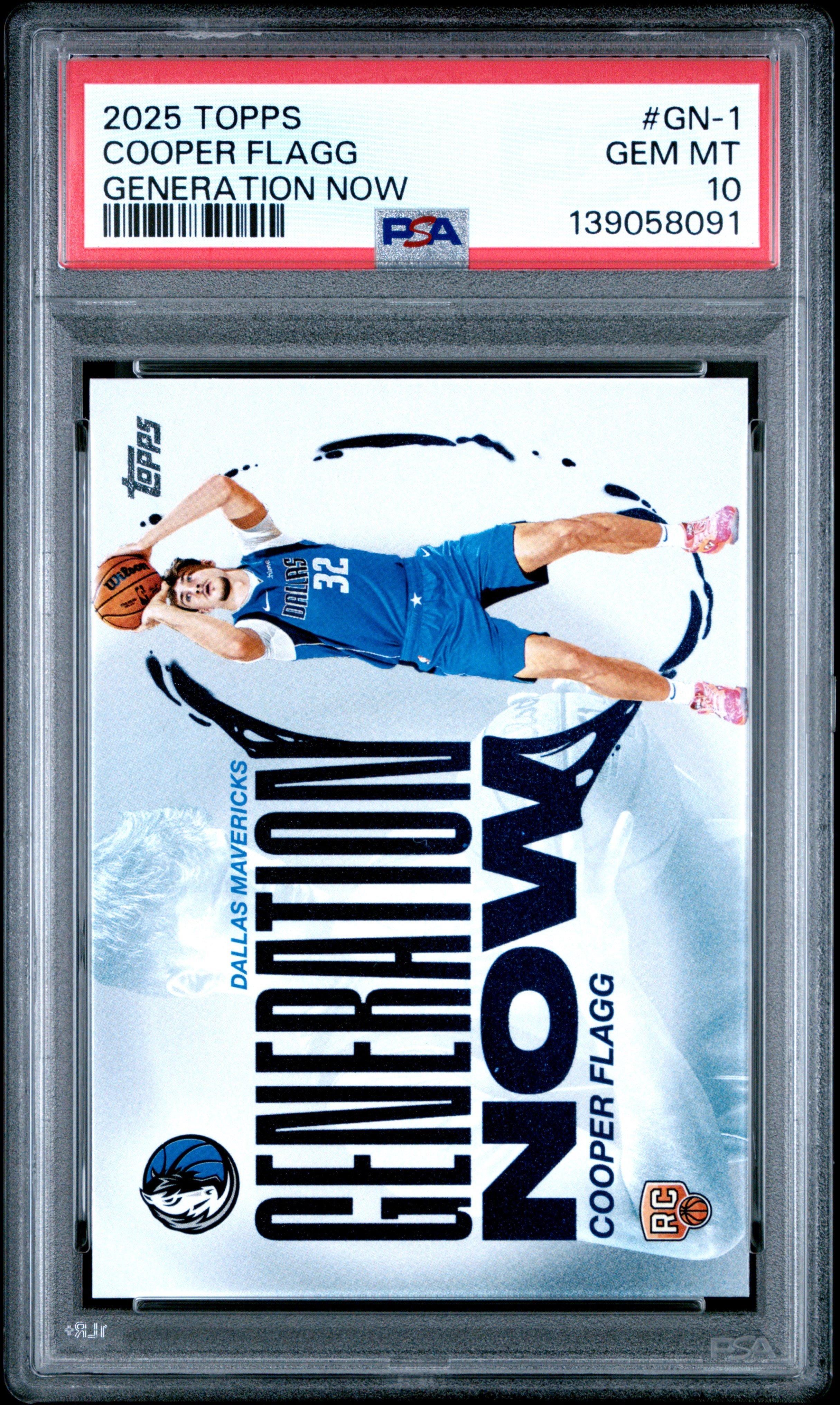 2025 Topps Generation Now Gn-1 Cooper Flagg PSA