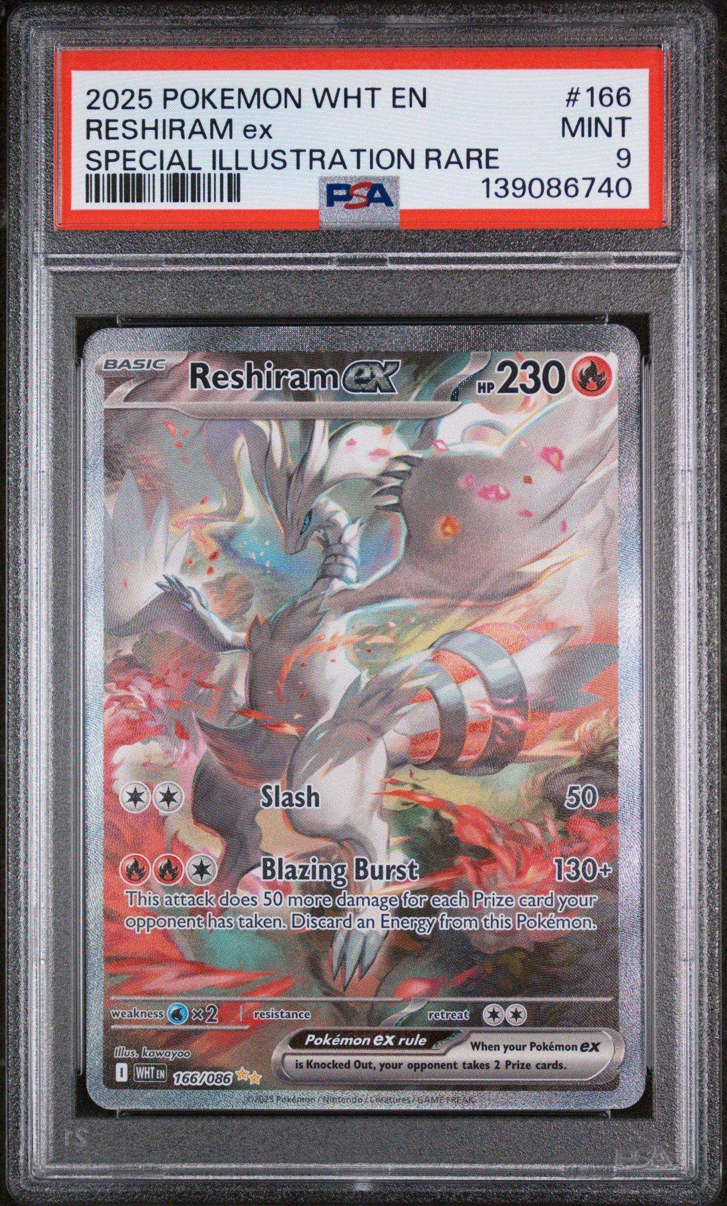 rare reshiram card V 24/195- Silver Tempest - Pokemon Ultra Colorless Blue Flare (120) Discard 2 Fire Energy attached to this Pokmon 2025 Pokemon Japanese SV Battle