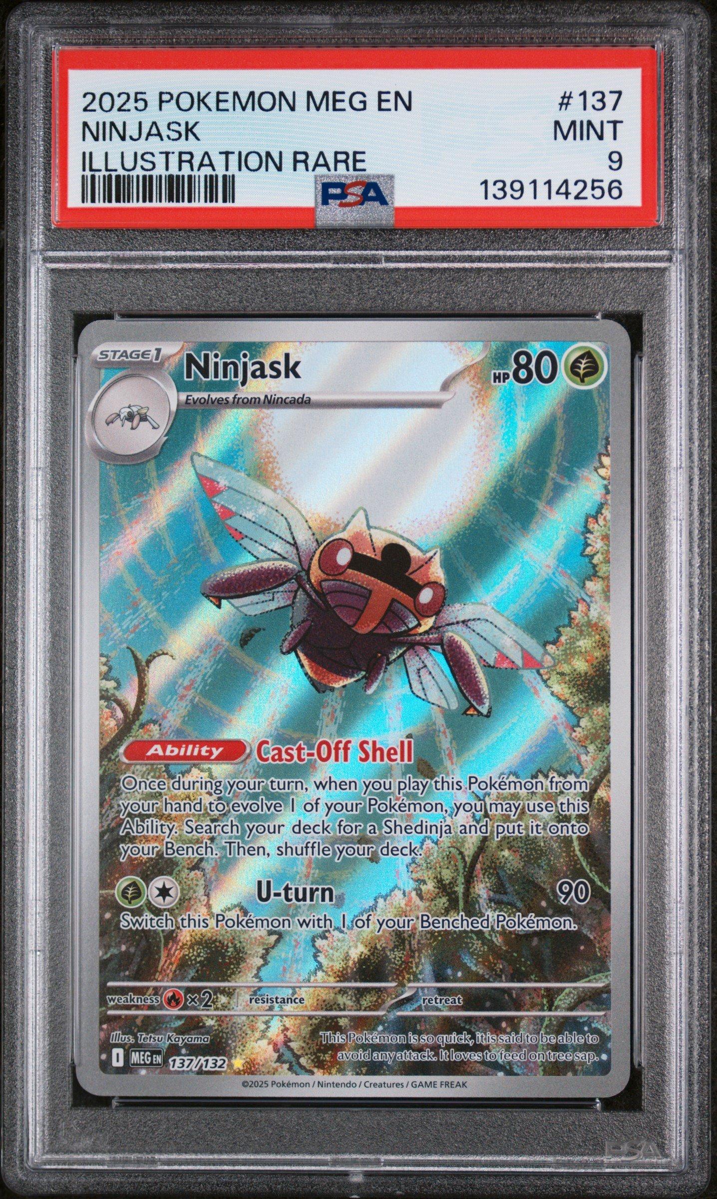 2025 Pokemon Meg En-mega Evolution 137 Ninjask Illustration Rare
