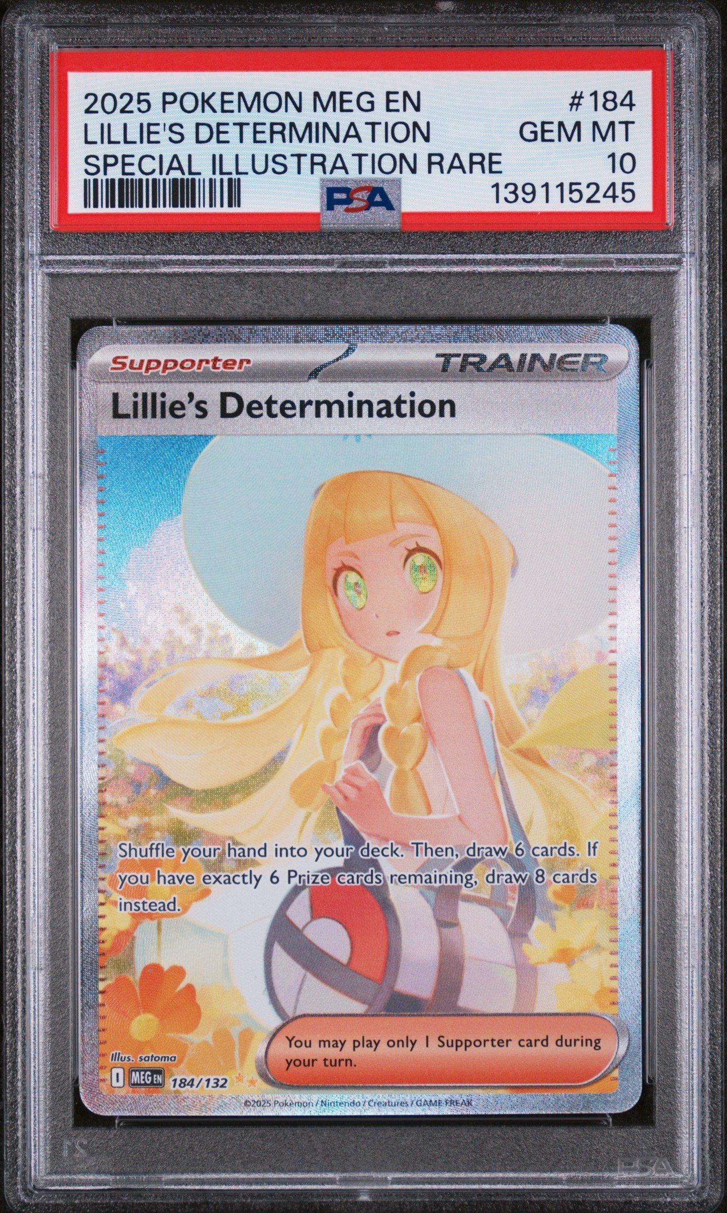 2025 Pokemon Meg En-mega Evolution 184 Lillie's Determination