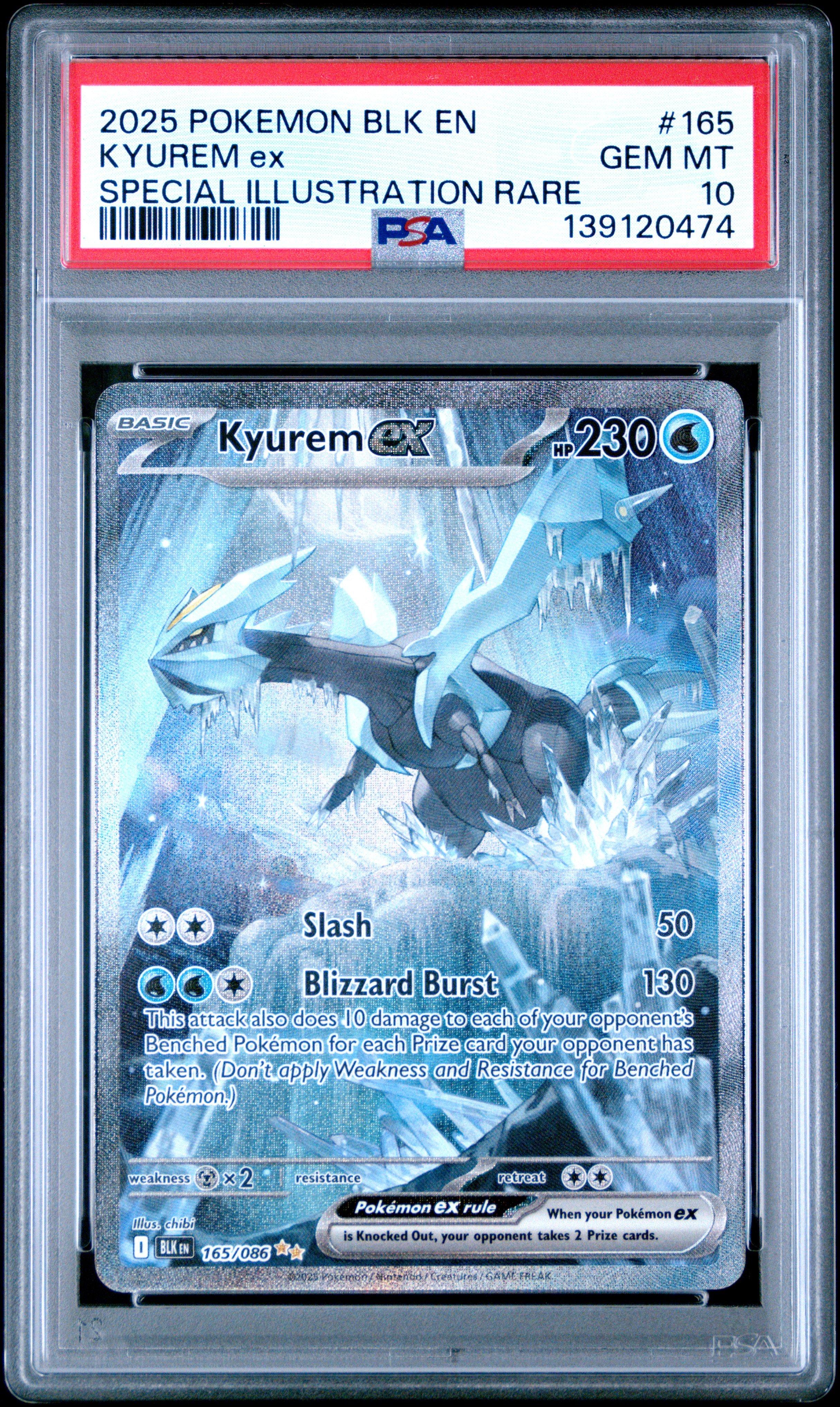 2025 Pokemon Blk En-black Bolt 165 Kyurem Ex Special Illustration