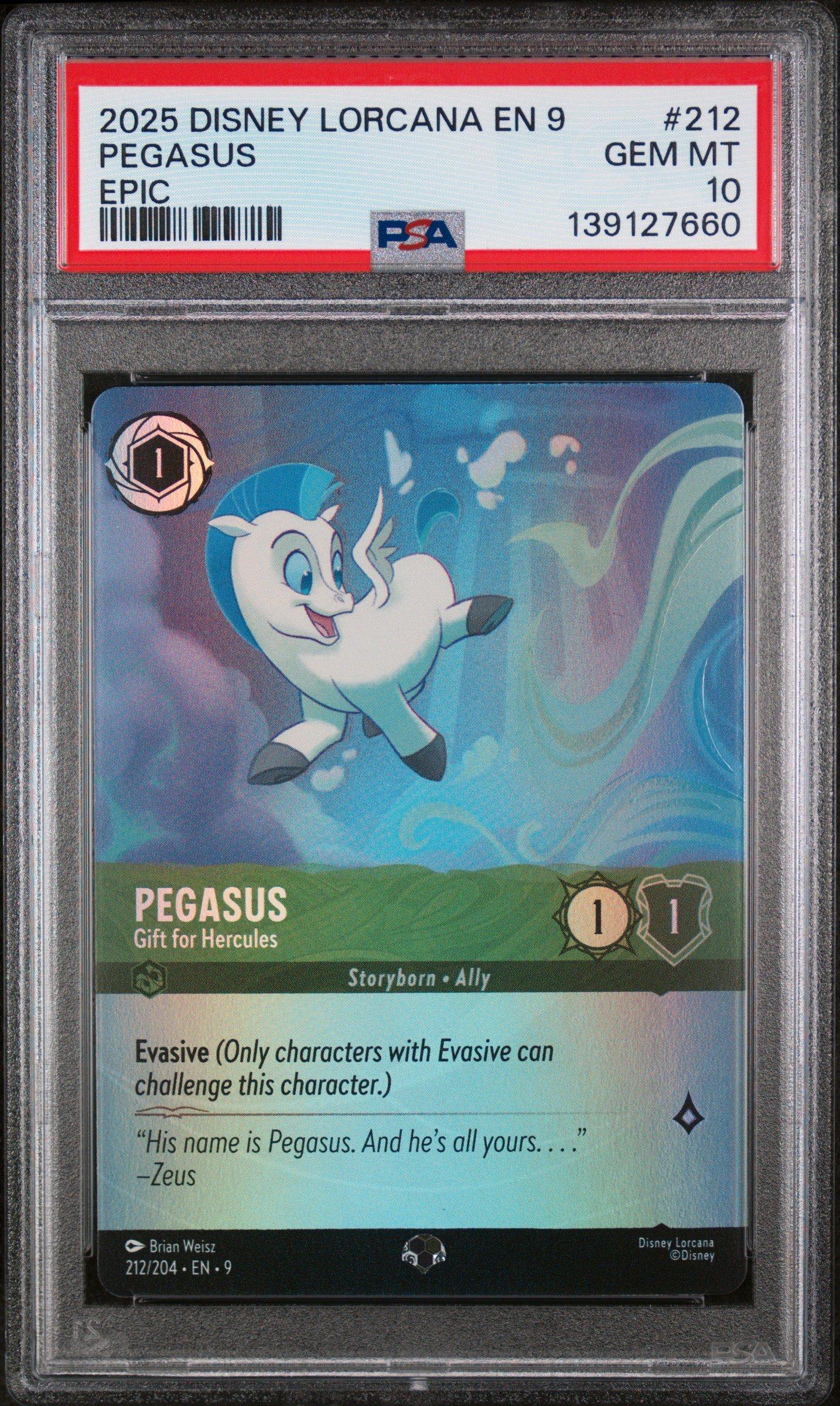 2025 Disney Lorcana En 9-fabled 212 Pegasus - Gift For Hercules