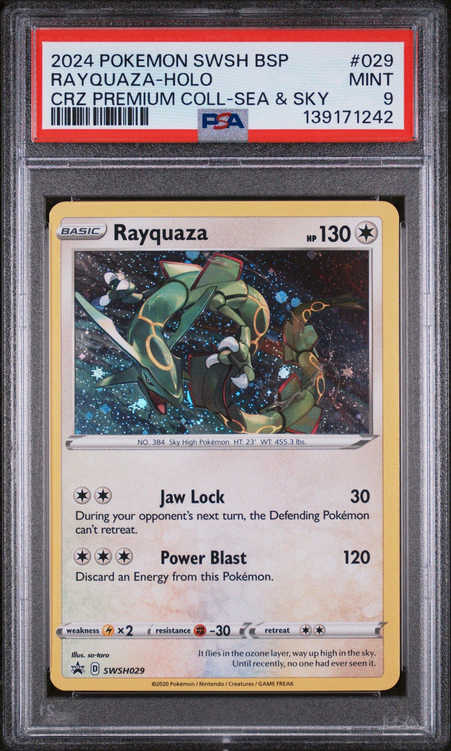 ミネラルコレクション 2024 Pokemon Swsh Black Star Promo 029 Rayquaza-holo Crown Zenith