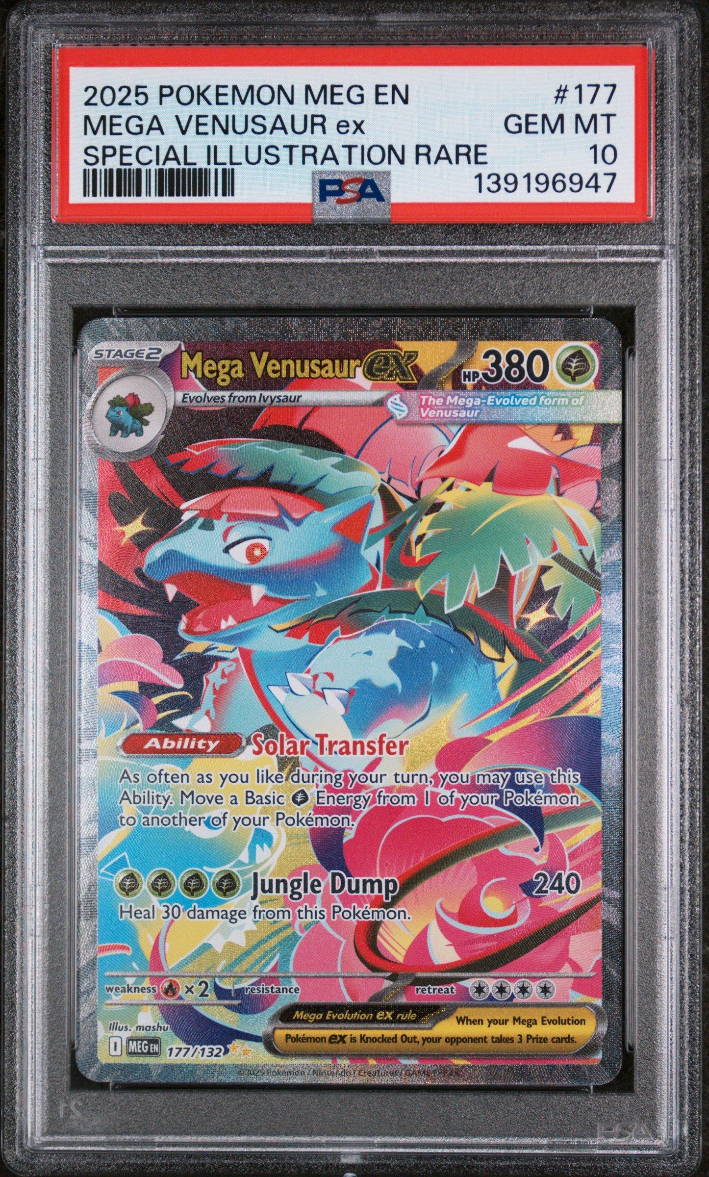2025 Pokemon Meg En-mega Evolution 177 Mega Venusaur Ex Special