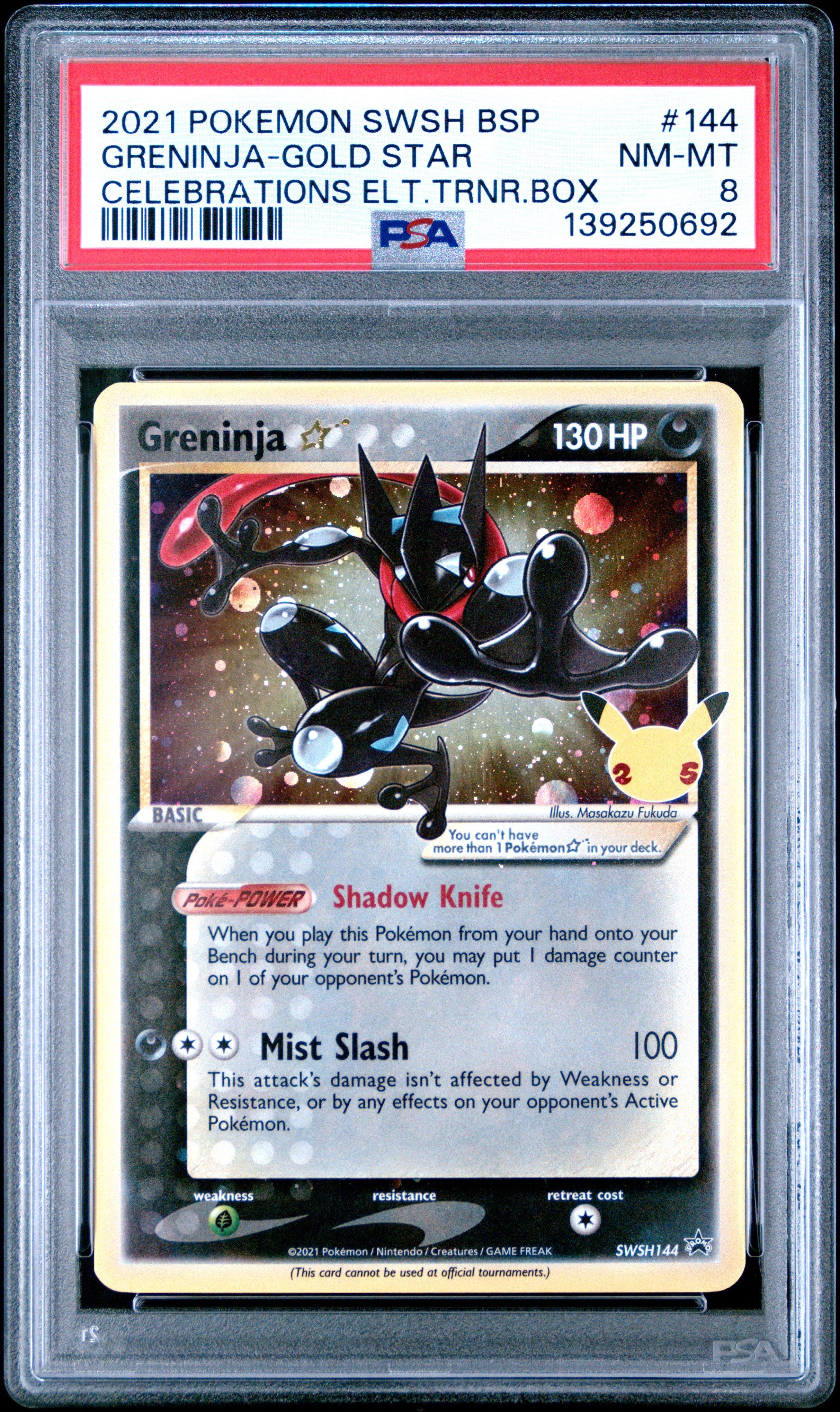 2021 Pokemon Swsh Black Star Promo 144 Greninja-gold Star