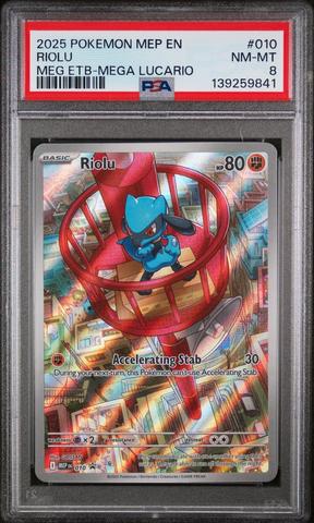 2025 Pokemon Mep En-me Black Star Promo 010 Riolu Mega Evolution