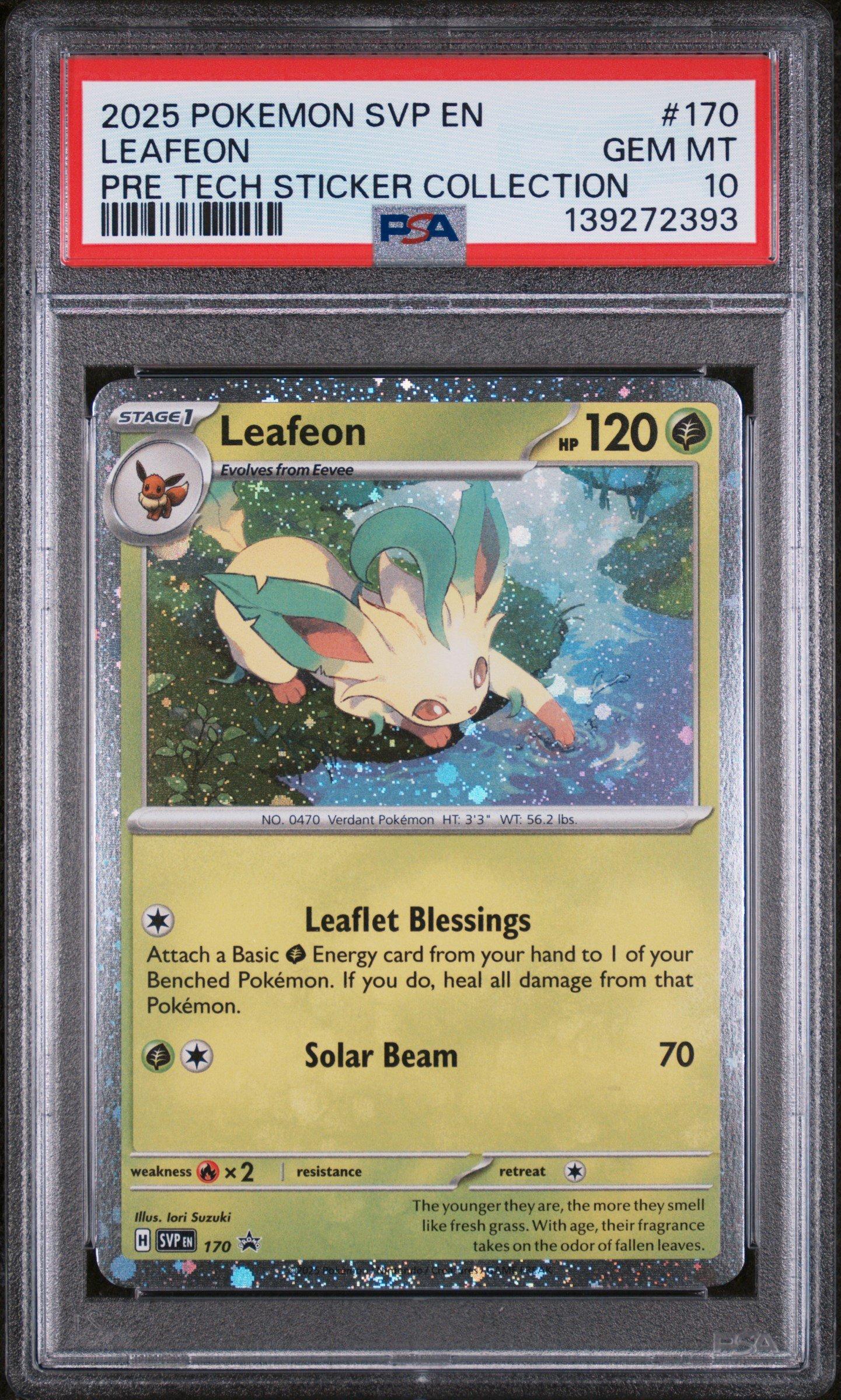 2025 Pokemon Svp En-sv Black Star Promo 170 Leafeon Prismatic