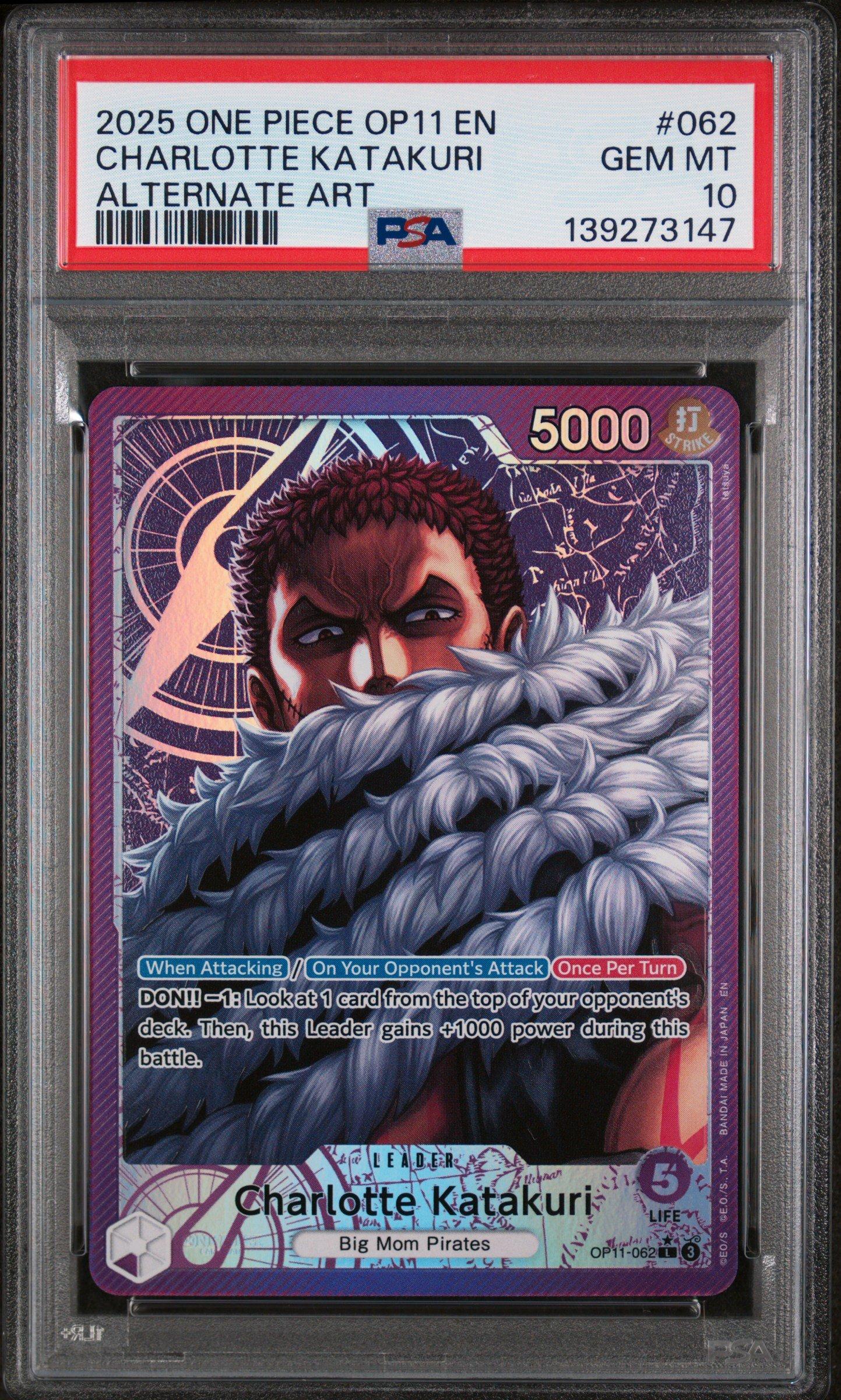 ワンピース カードゲーム 2025 ONE PIECE JP CHARLOTTE KATAKURI 2025 One Piece Op11-a Fist Of Divine Speed 062 Charlotte Katakuri